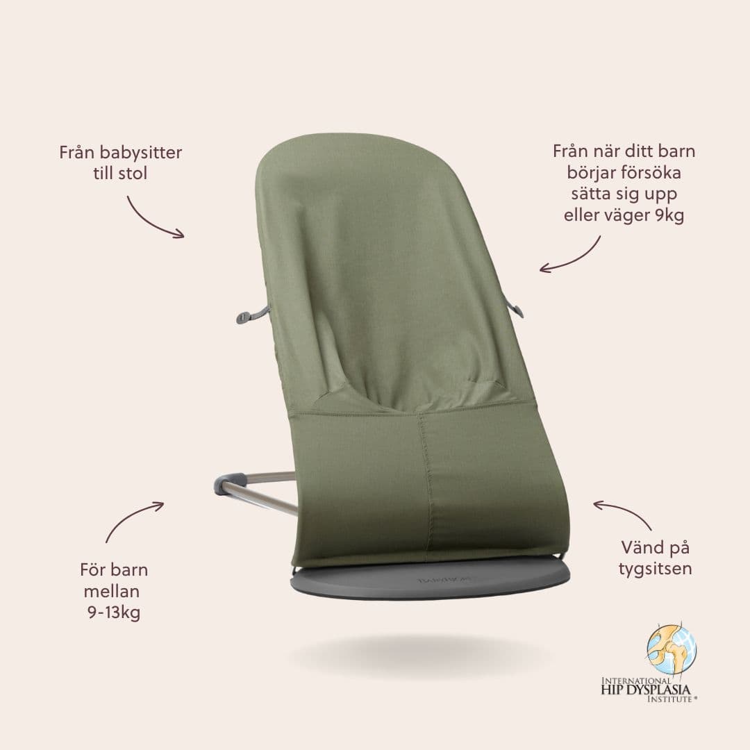 BabyBjörn Bouncer Bliss Classic Quilt Dark Green 3
