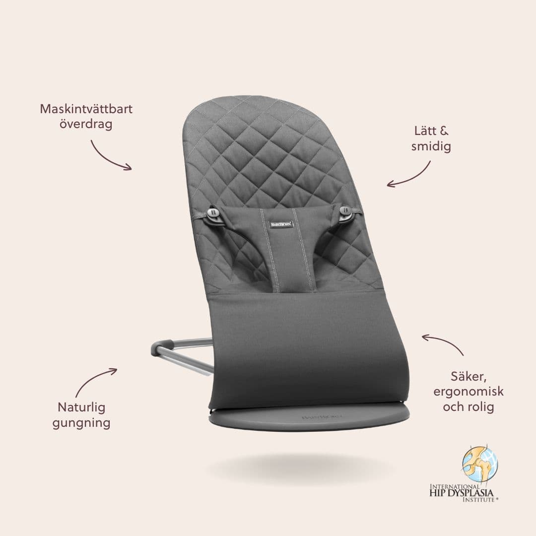 BabyBjörn Bouncer Bliss Classic Quilt Anthracite 2