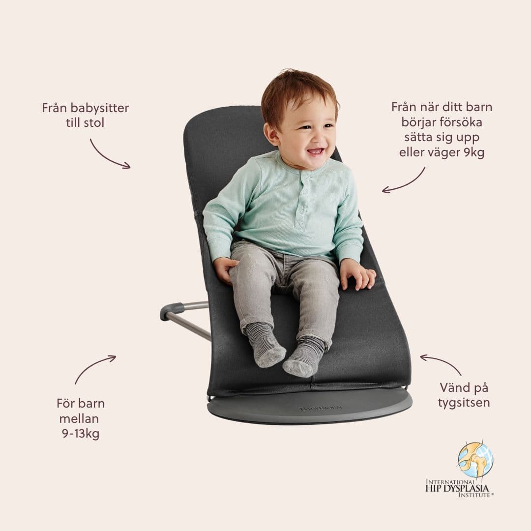 BabyBjörn Bouncer Bliss Classic Quilt Anthracite 3