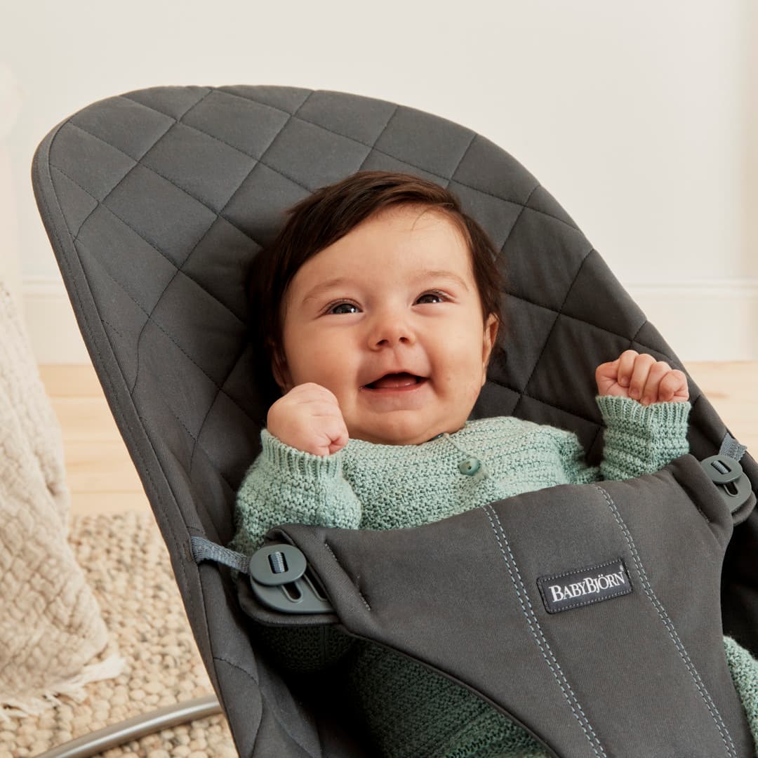 BabyBjörn Bouncer Bliss Classic Quilt Anthracite 5