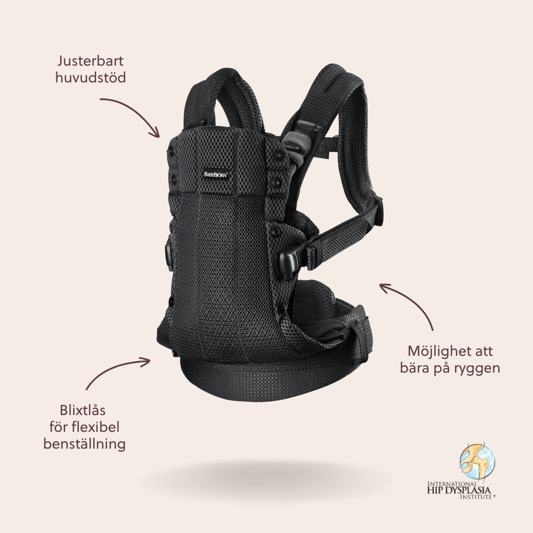 BabyBjörn Baby Carrier Harmony 3D Mesh Black 3
