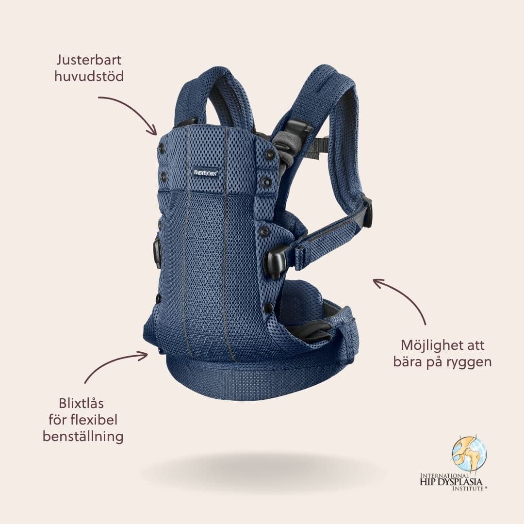BabyBjörn Baby Carrier Harmony 3D Mesh Navy Blue 3