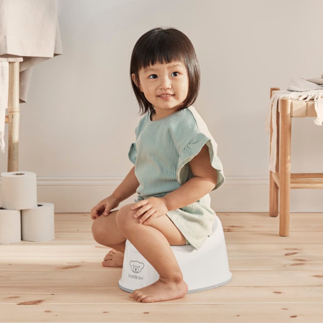 BabyBjörn Smart Potta Vit/grå - produktbild 3