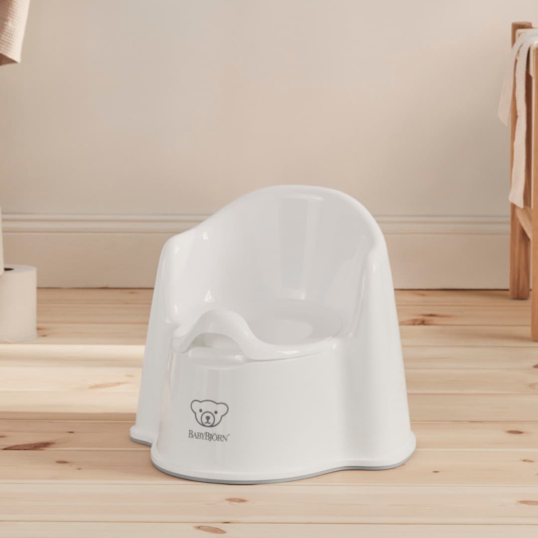 BabyBjörn Pottstol Vit/Grå 2