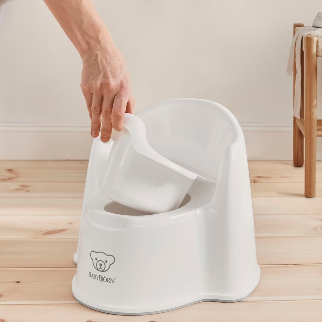 BabyBjörn Pottstol Vit/Grå 5