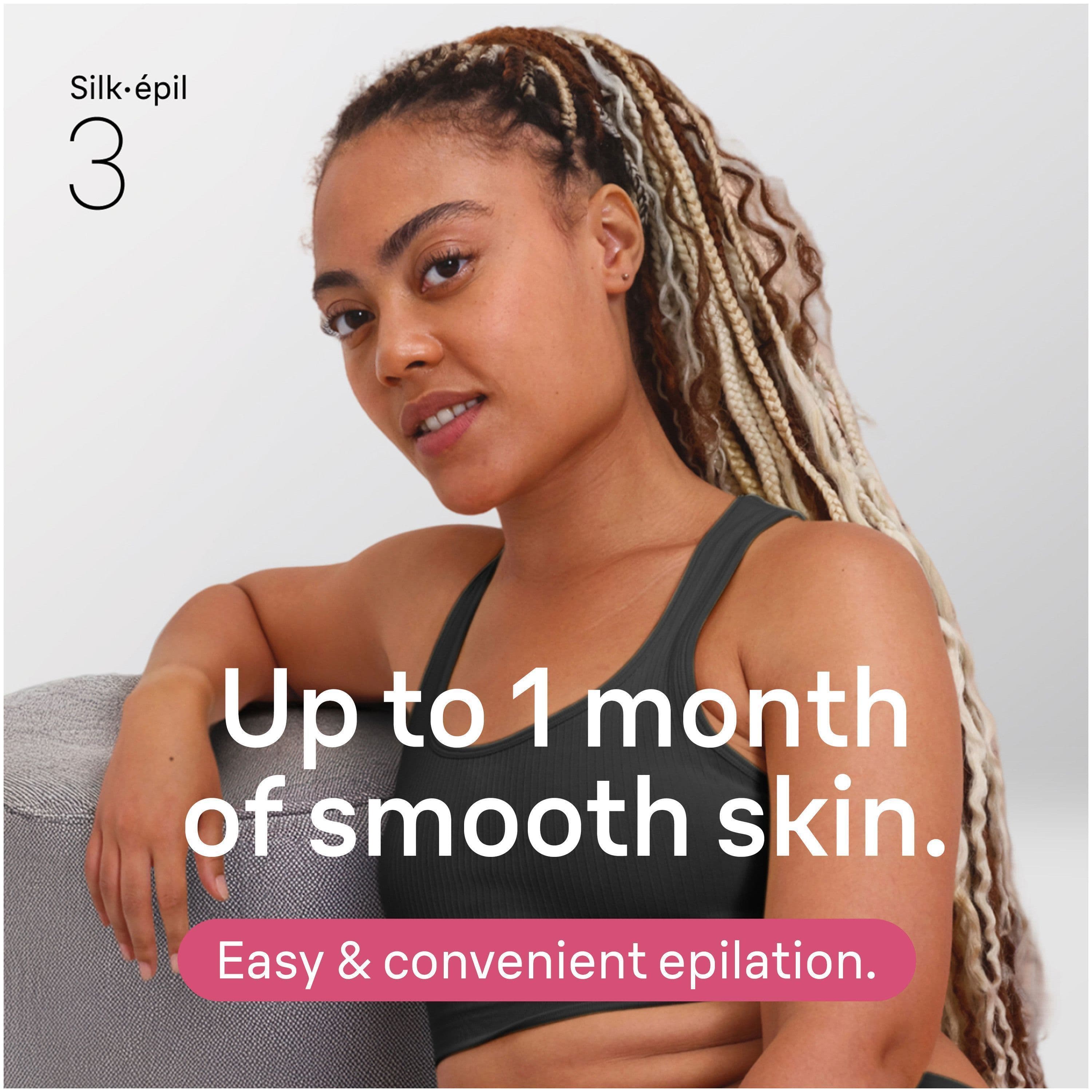 Braun Silk·épil 3 Epilator med sladd 3-031 Rosa 3