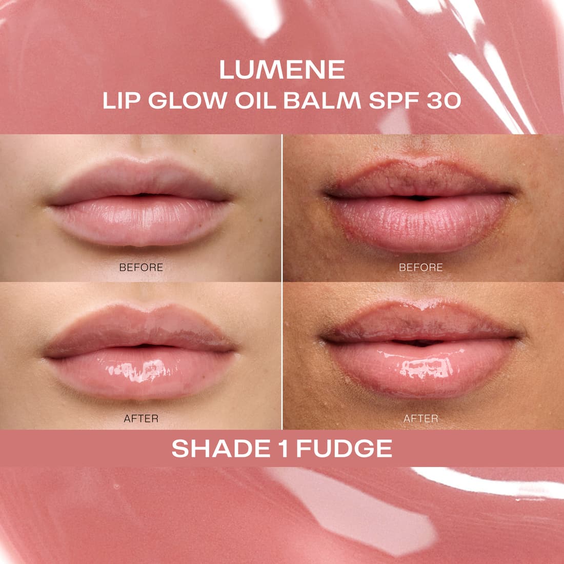 Lumene Lip Glow Oil Balm SPF30 1 Fudge 10 ml 2