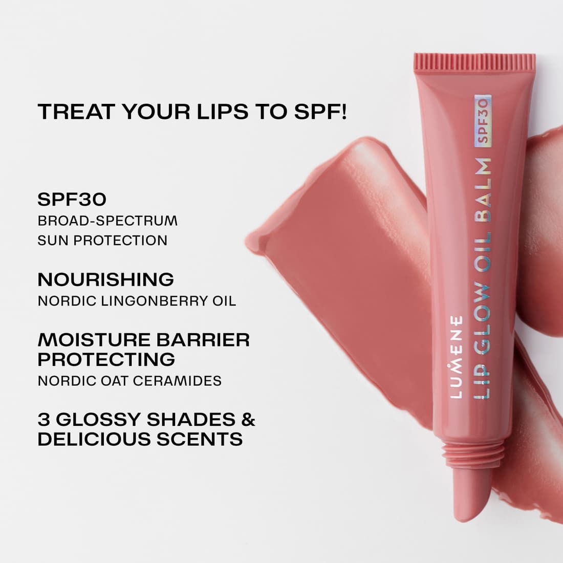 Lumene Lip Glow Oil Balm SPF30 1 Fudge 10 ml 3