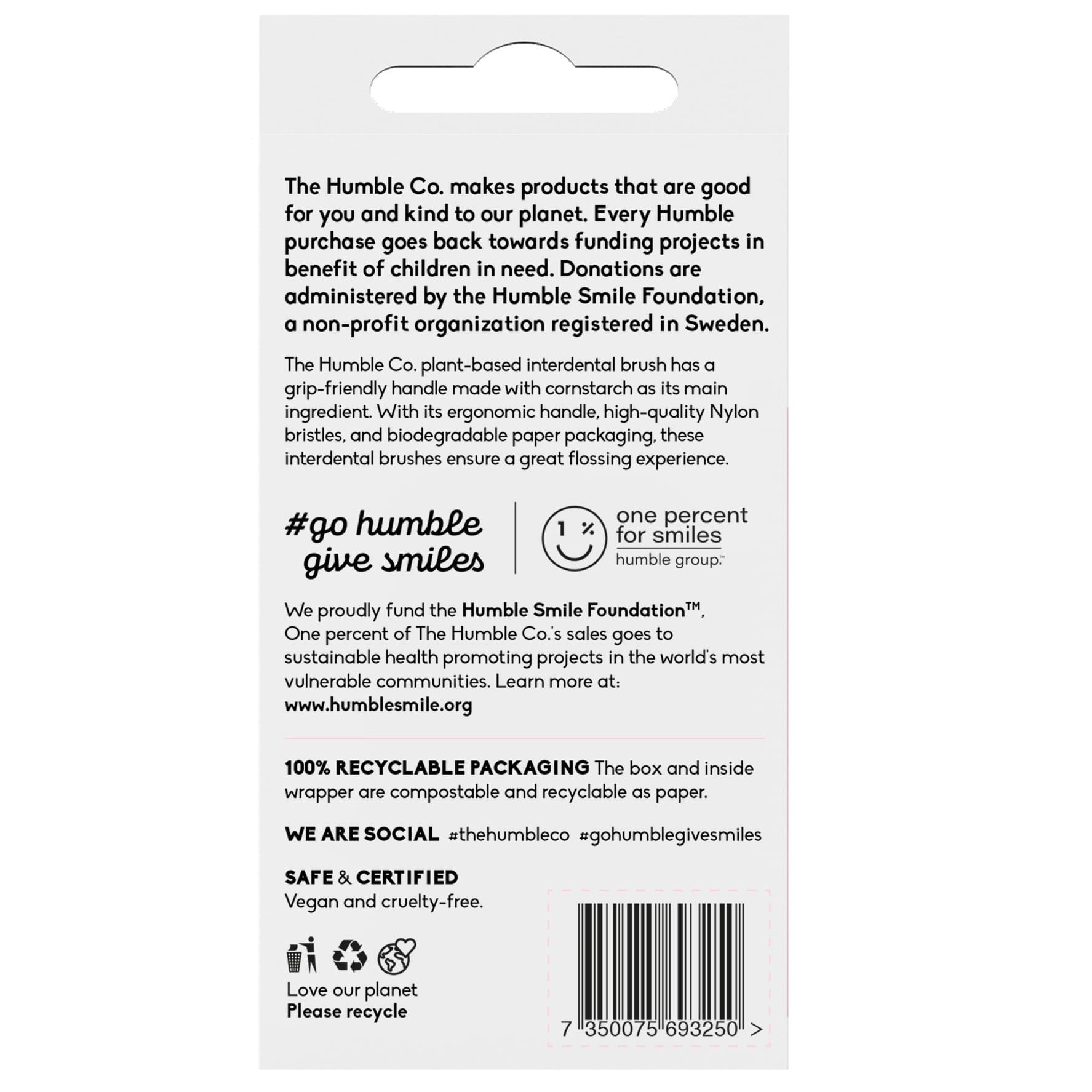 Humble Interdental Brush Plant-based Size 0 6 st 2