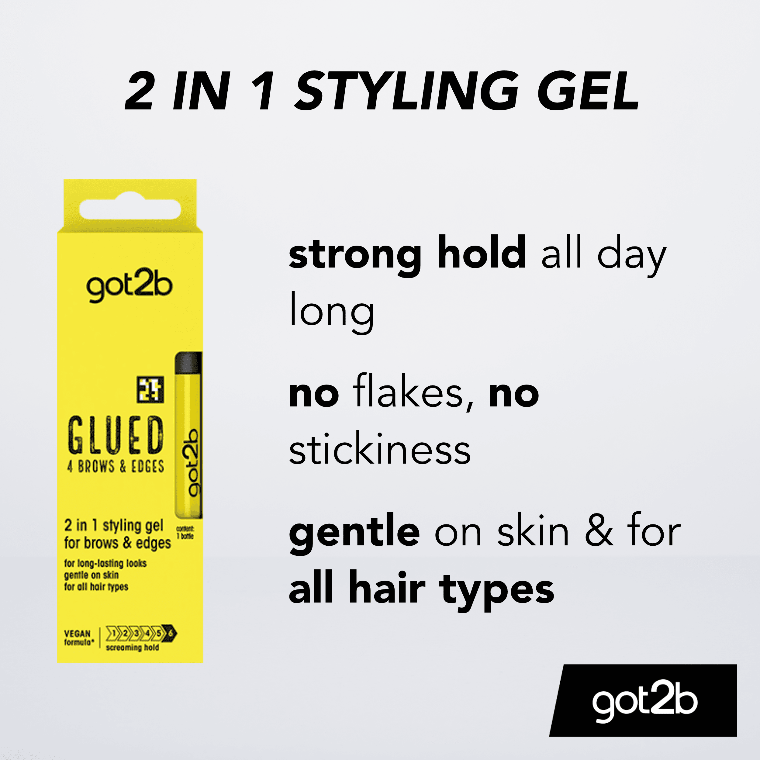 got2b Glued 4 Brows & Edges 2-i-1 Gel 16 ml 2