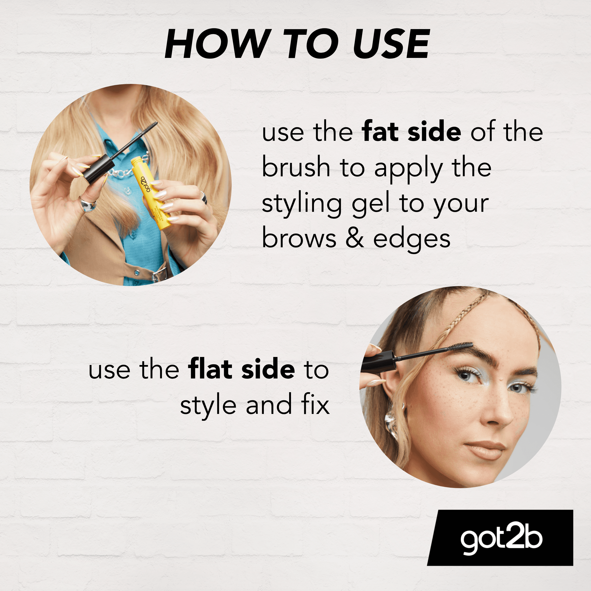 got2b Glued 4 Brows & Edges 2-i-1 Gel 16 ml 3