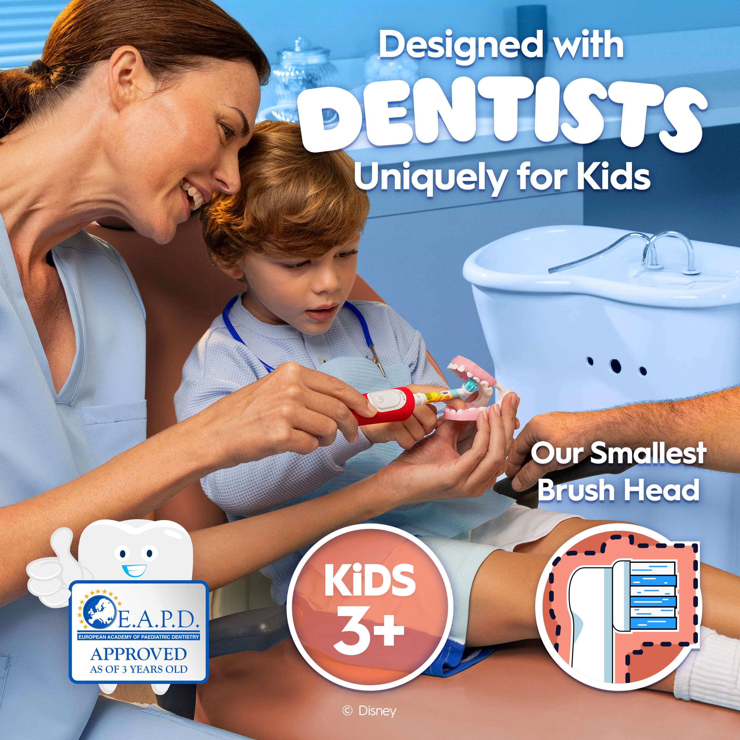 Oral-B Pro Kids The Lion King Eltandborste Designed by Braun - produktbild 3