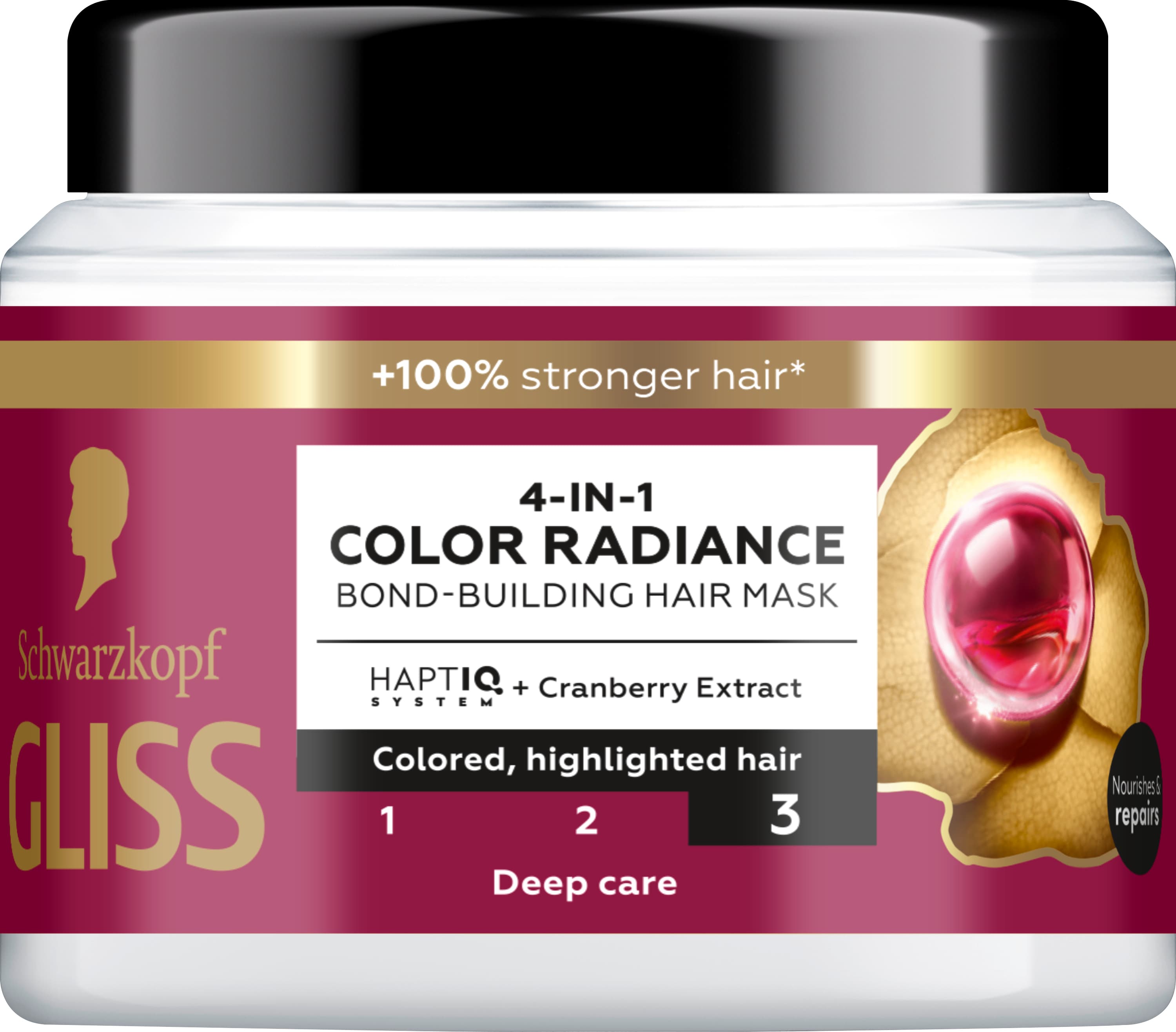 Schwarzkopf Gliss 4-In-1 Color Radiance Bond-Building Hair Mask 400 ml