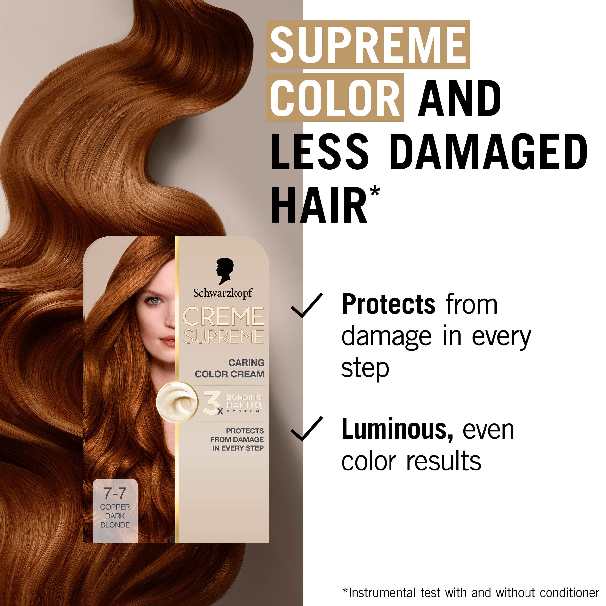 Schwarzkopf Creme Supreme 7-7 Copper Dark Blonde 3