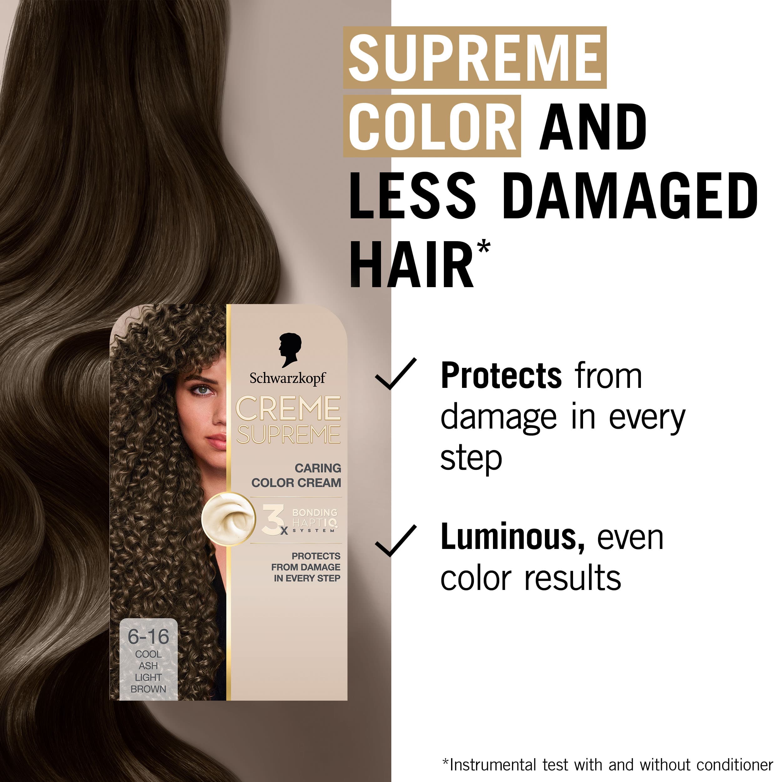 Schwarzkopf Creme Supreme 6-16 Cool Pearly Brown 3