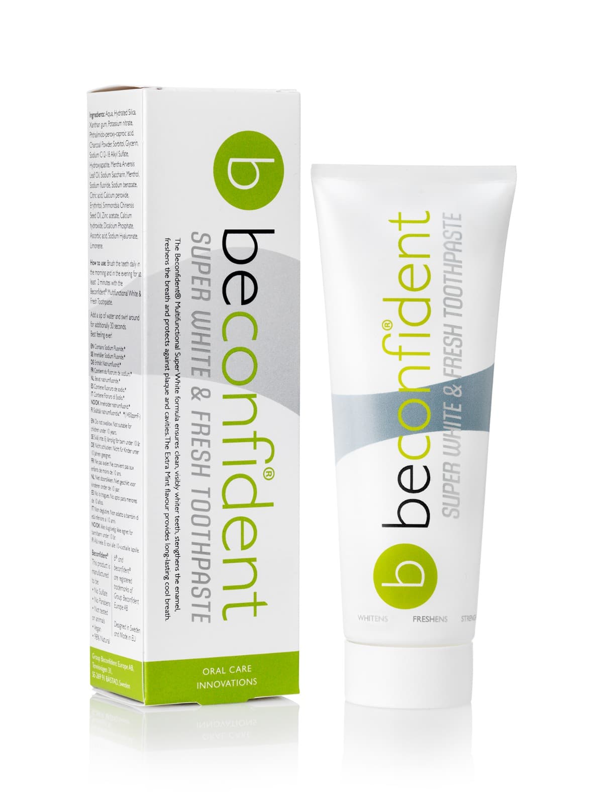 Beconfident Multifunctional Whitening Toothpaste Superwhite & Fresh 75 ml - produktbild 2