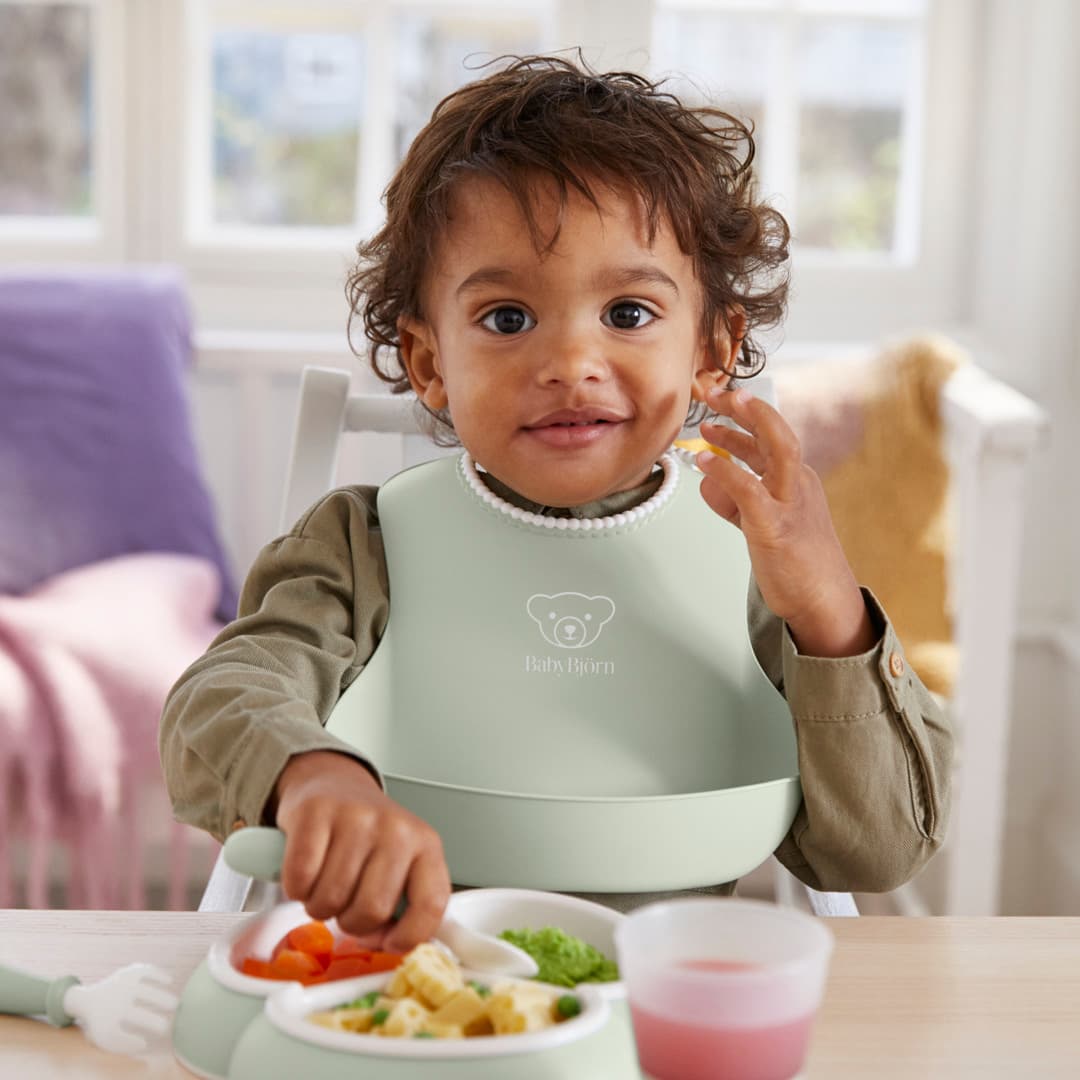 BabyBjörn Haklapp Grön/Rosa 2-pack 2