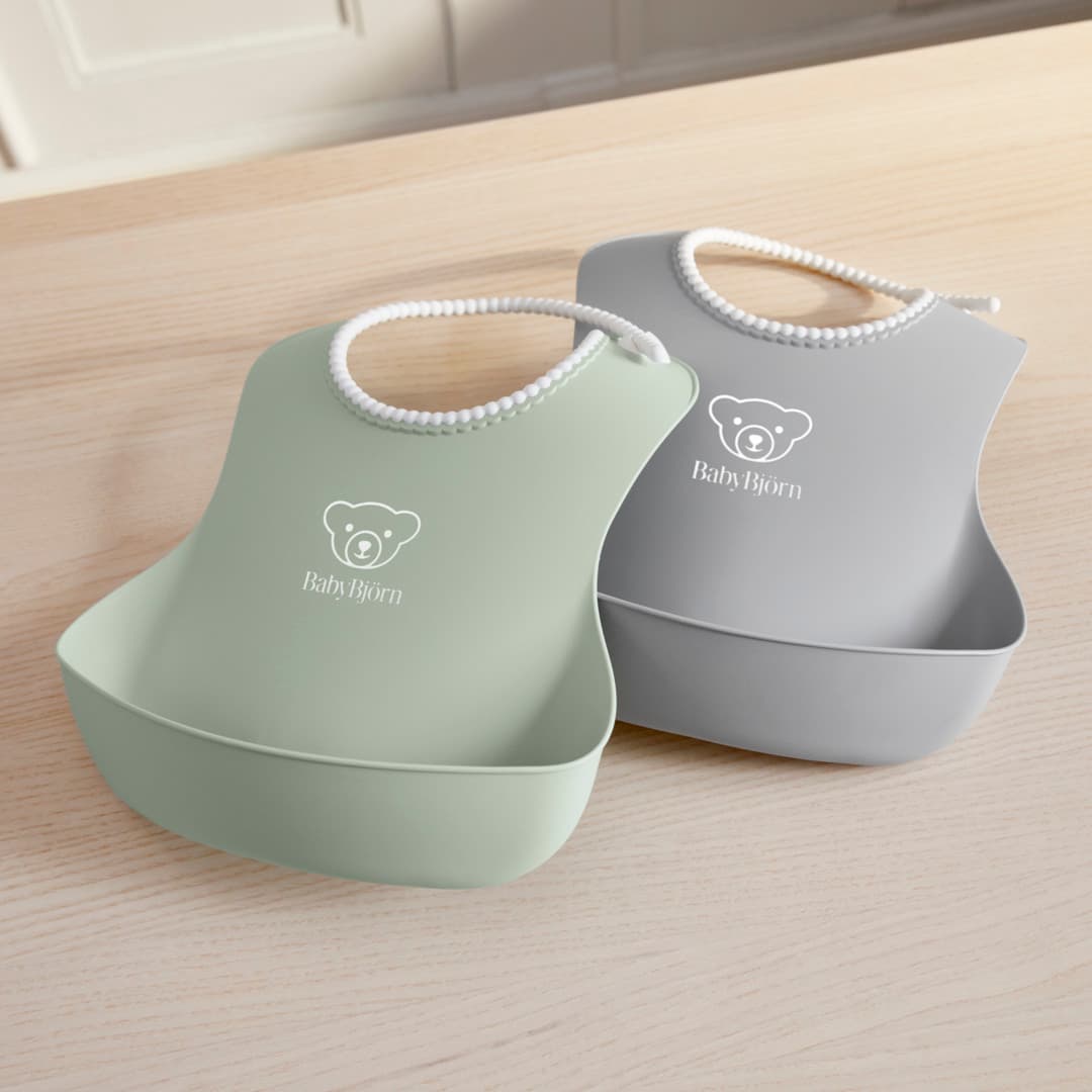 BabyBjörn Haklapp Grå/Grön 2-pack - produktbild 4