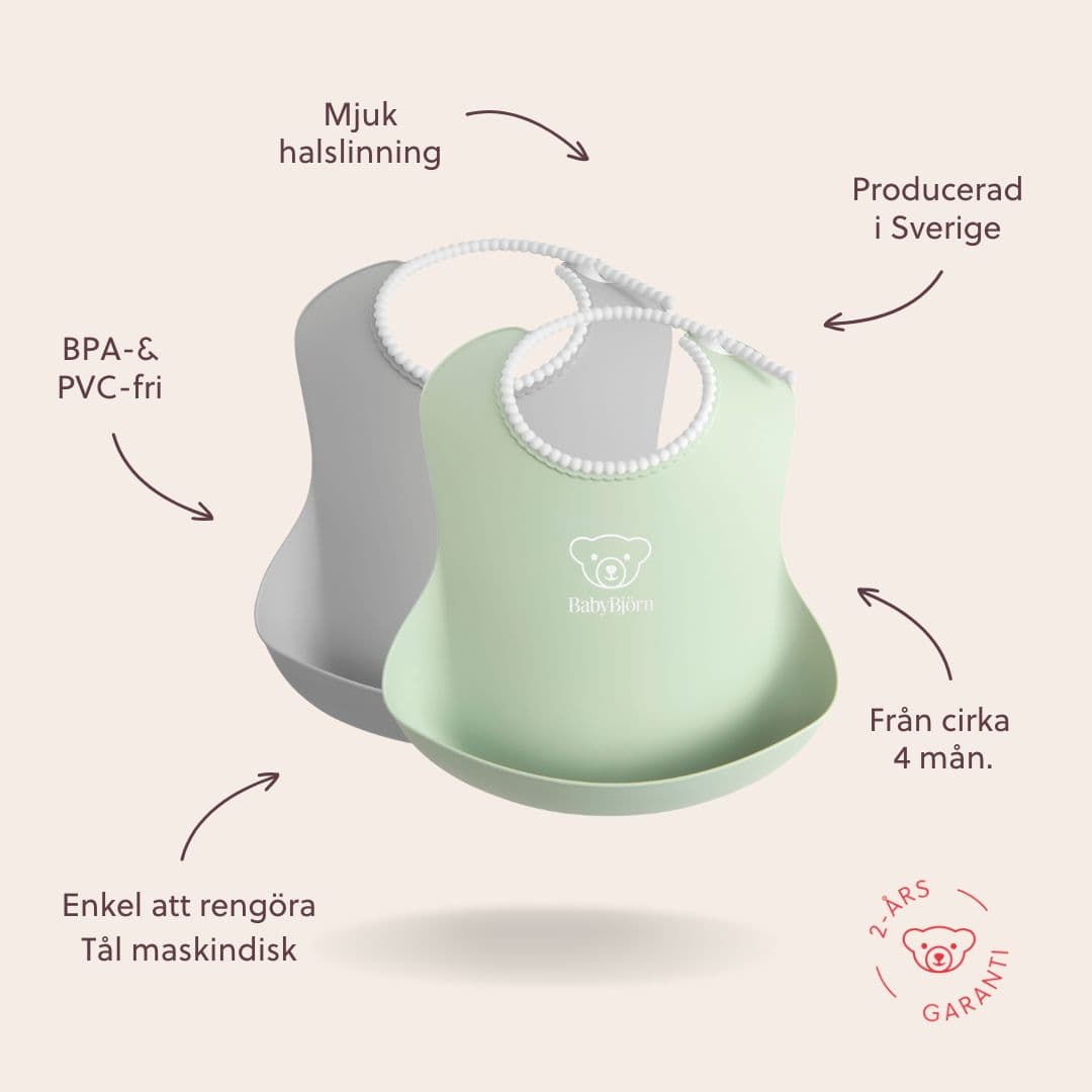 BabyBjörn Haklapp Grå/Grön 2-pack - produktbild 5