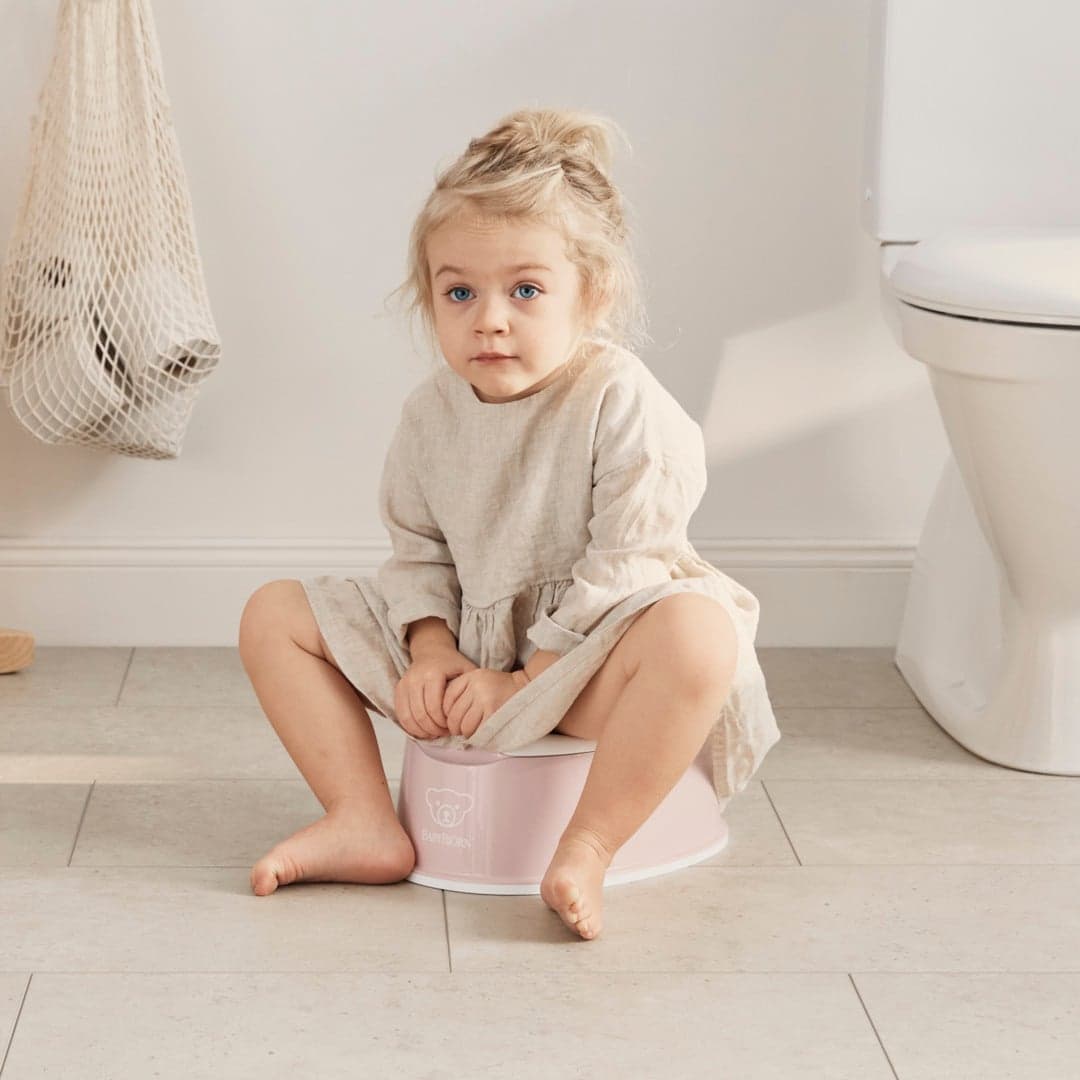 BabyBjörn Smart Potta Puderrosa/Vit 3
