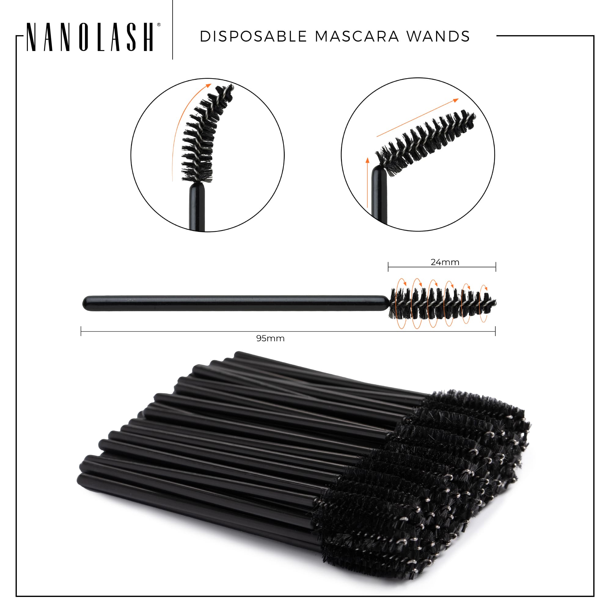 Nanolash Disposable Mascara Wands 50 st 2