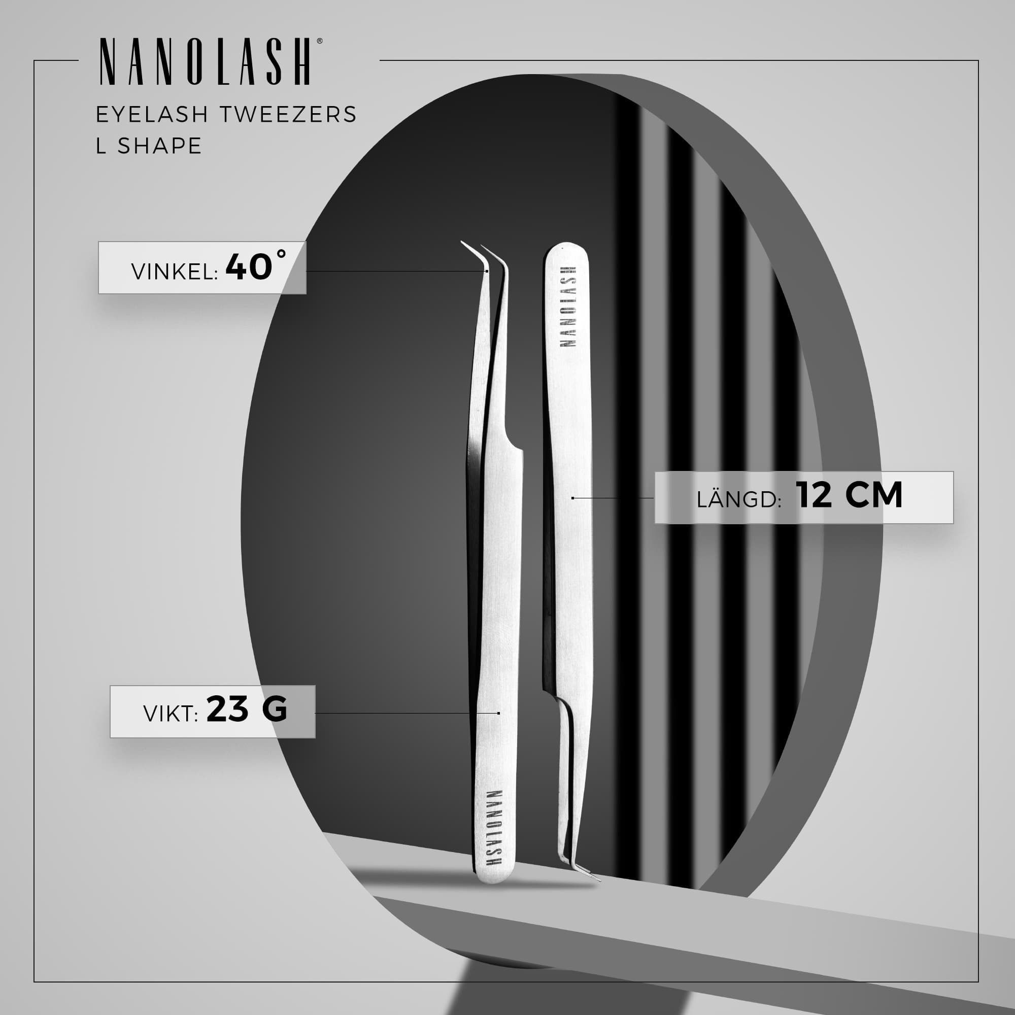 Nanolash Eyelash Tweezer L shape 4