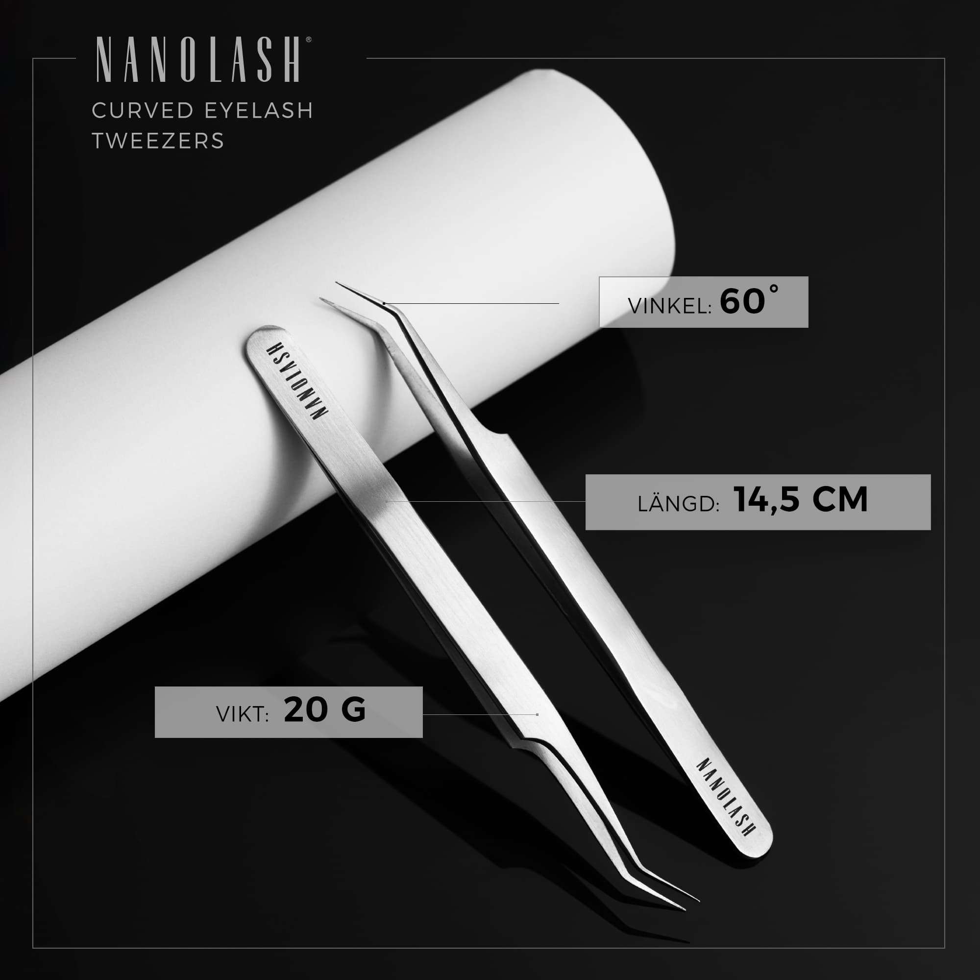 Nanolash Eyelash Tweezer Curved 4