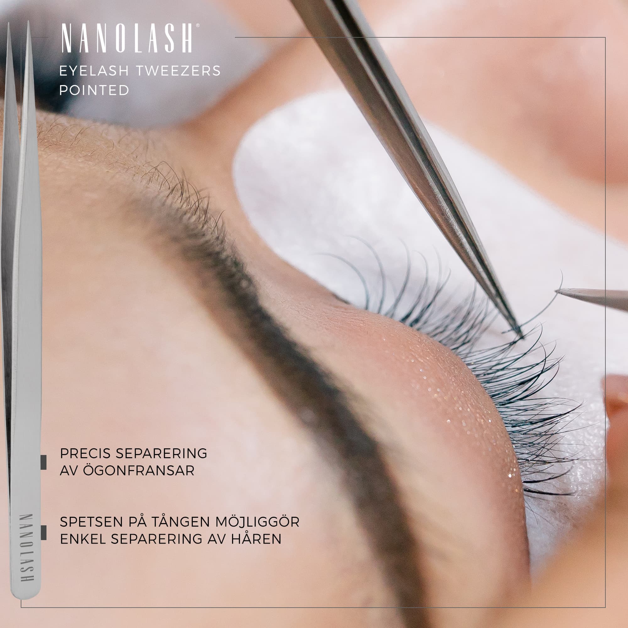 Nanolash Eyelash Tweezer Pointed 3