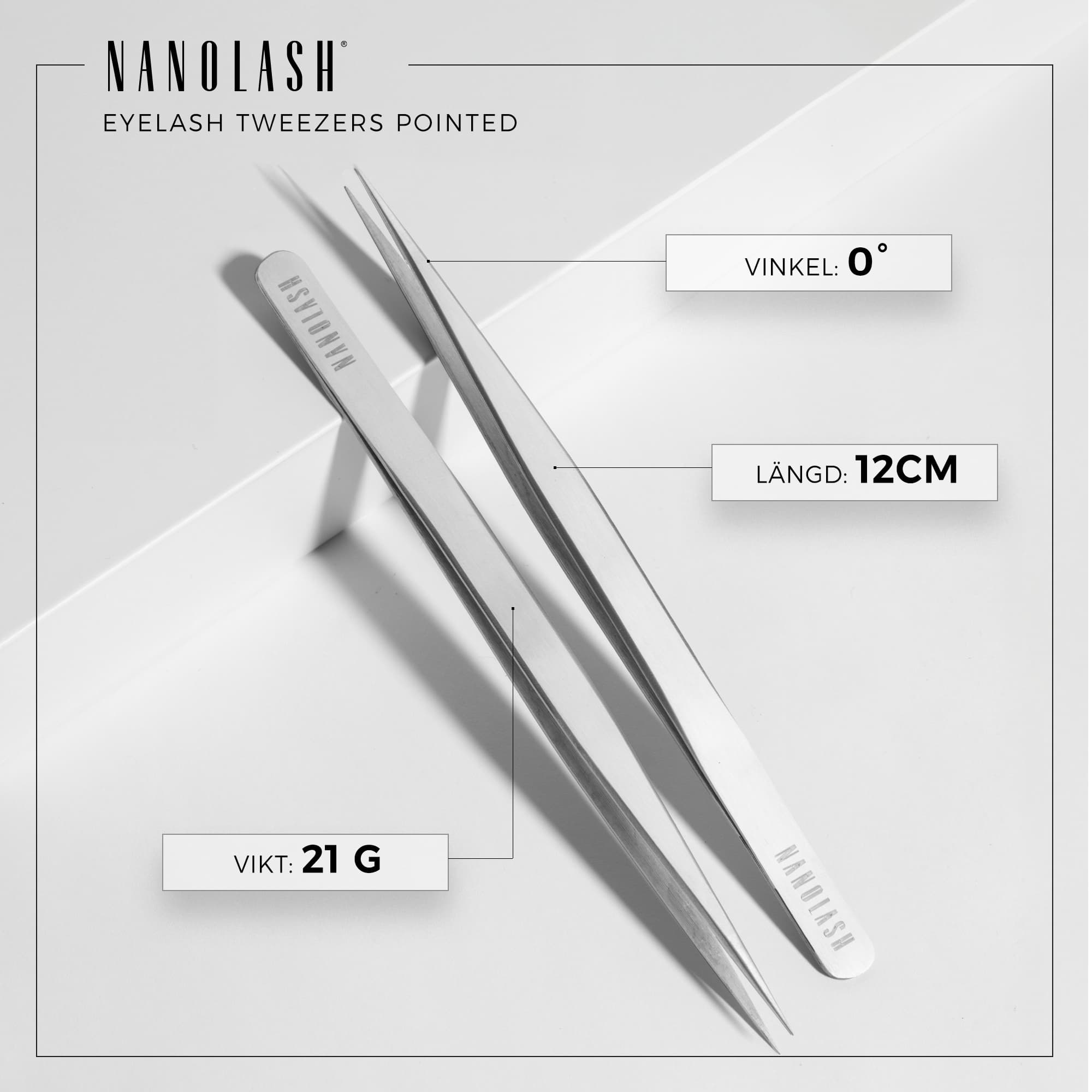 Nanolash Eyelash Tweezer Pointed 4