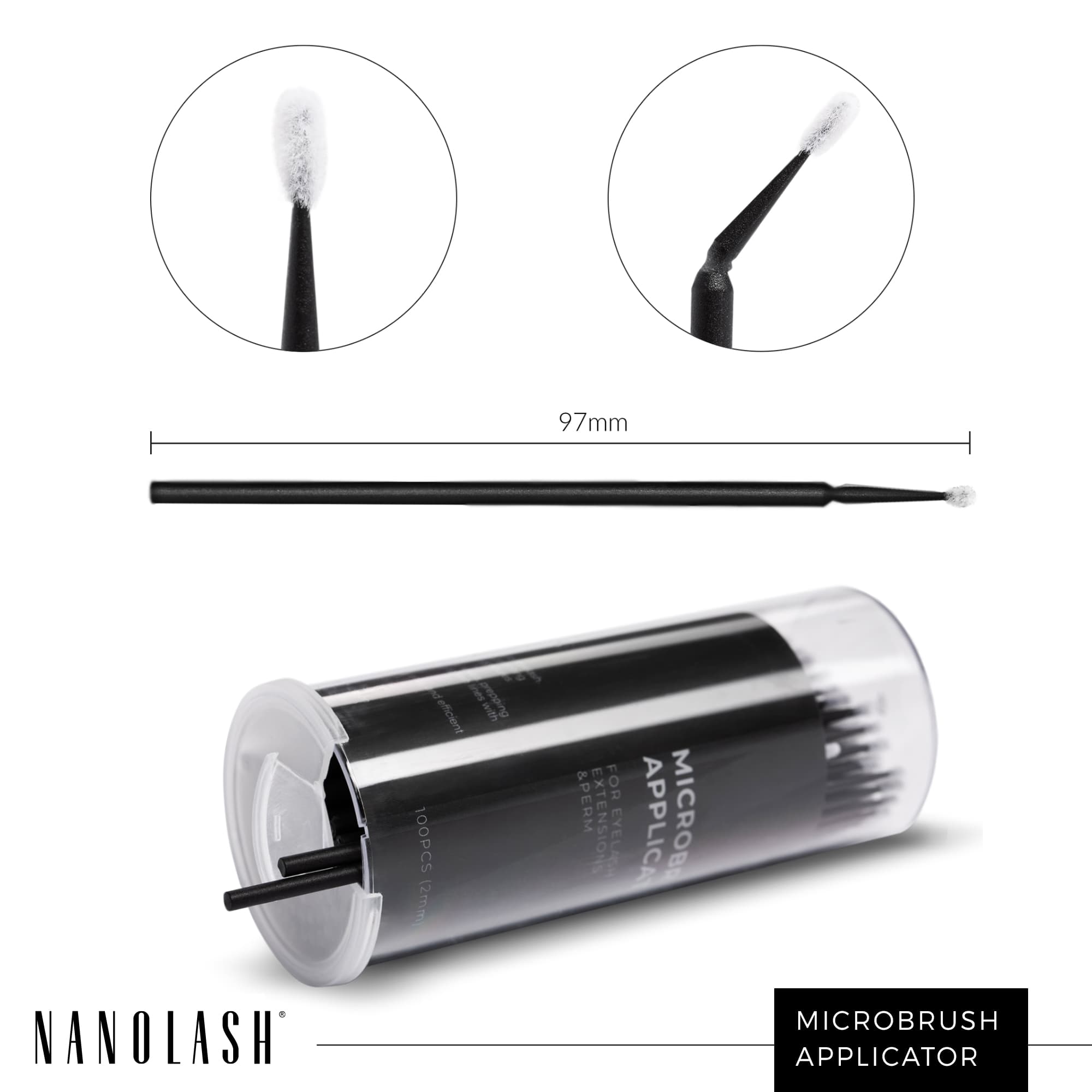 Nanolash Microbrush Applicators 2,0 mm 100 st 4