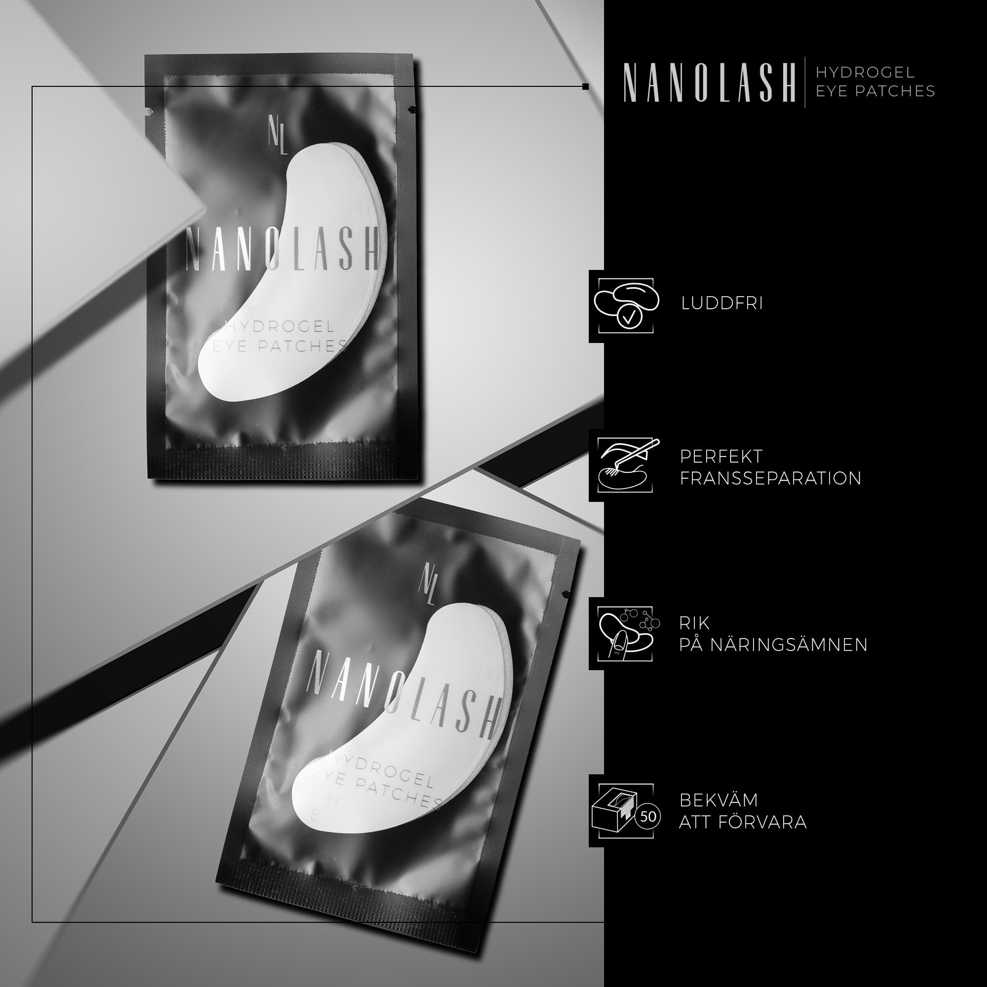 Nanolash Hydrogel Eye Patches 100 st 3