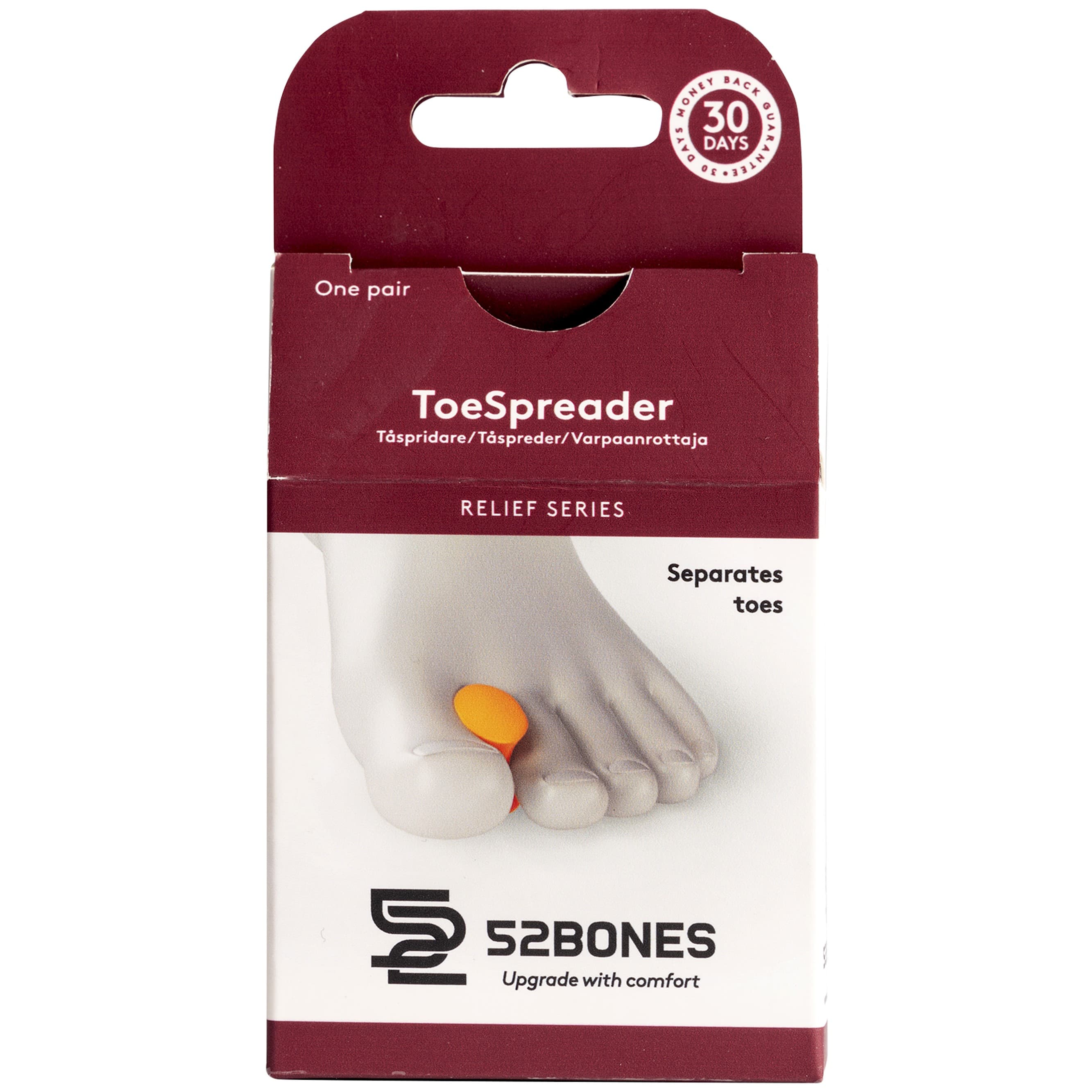 52Bones Tåspridare Toe Spreader L/XL 2 st