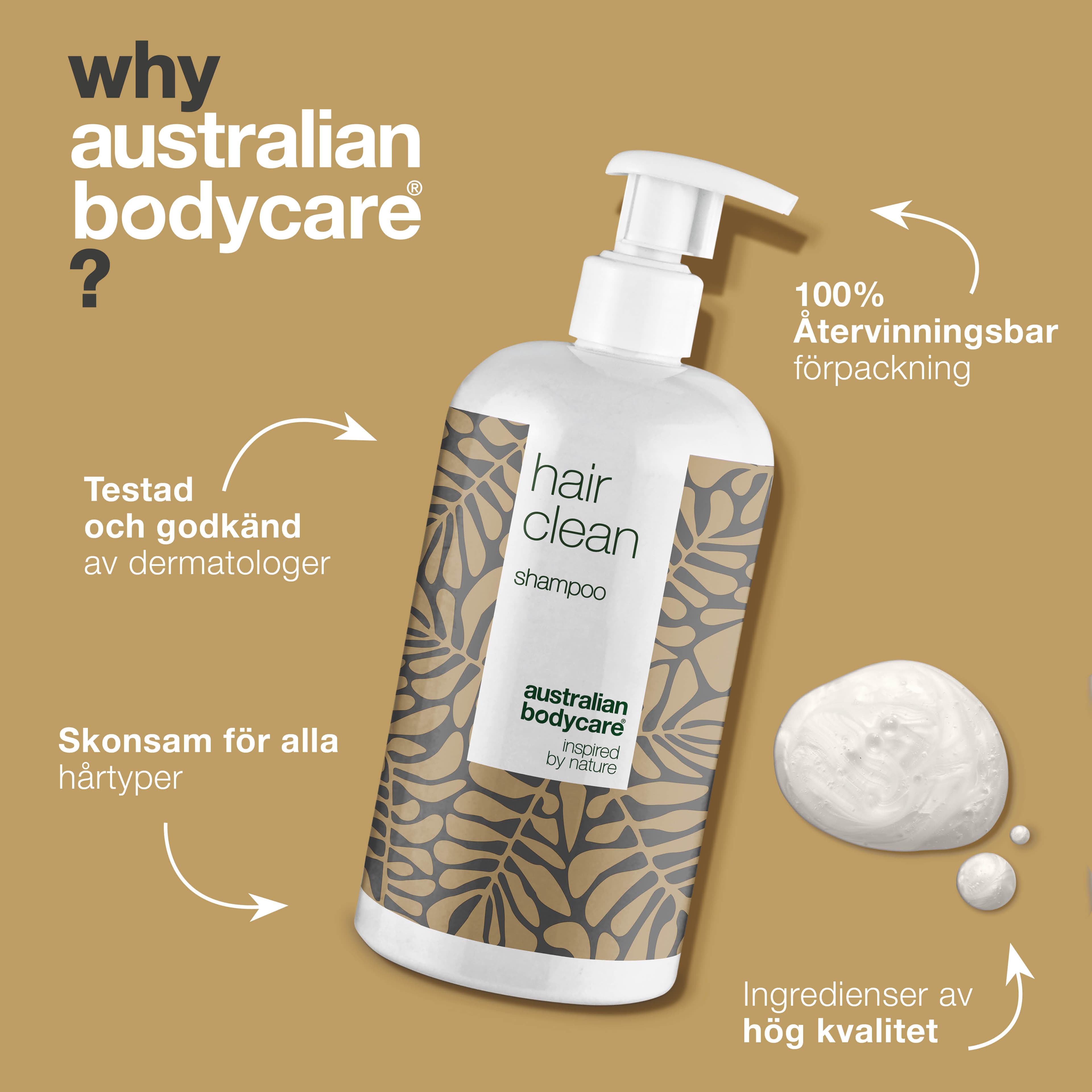 Australian Bodycare Hair Clean 500 ml - produktbild 4