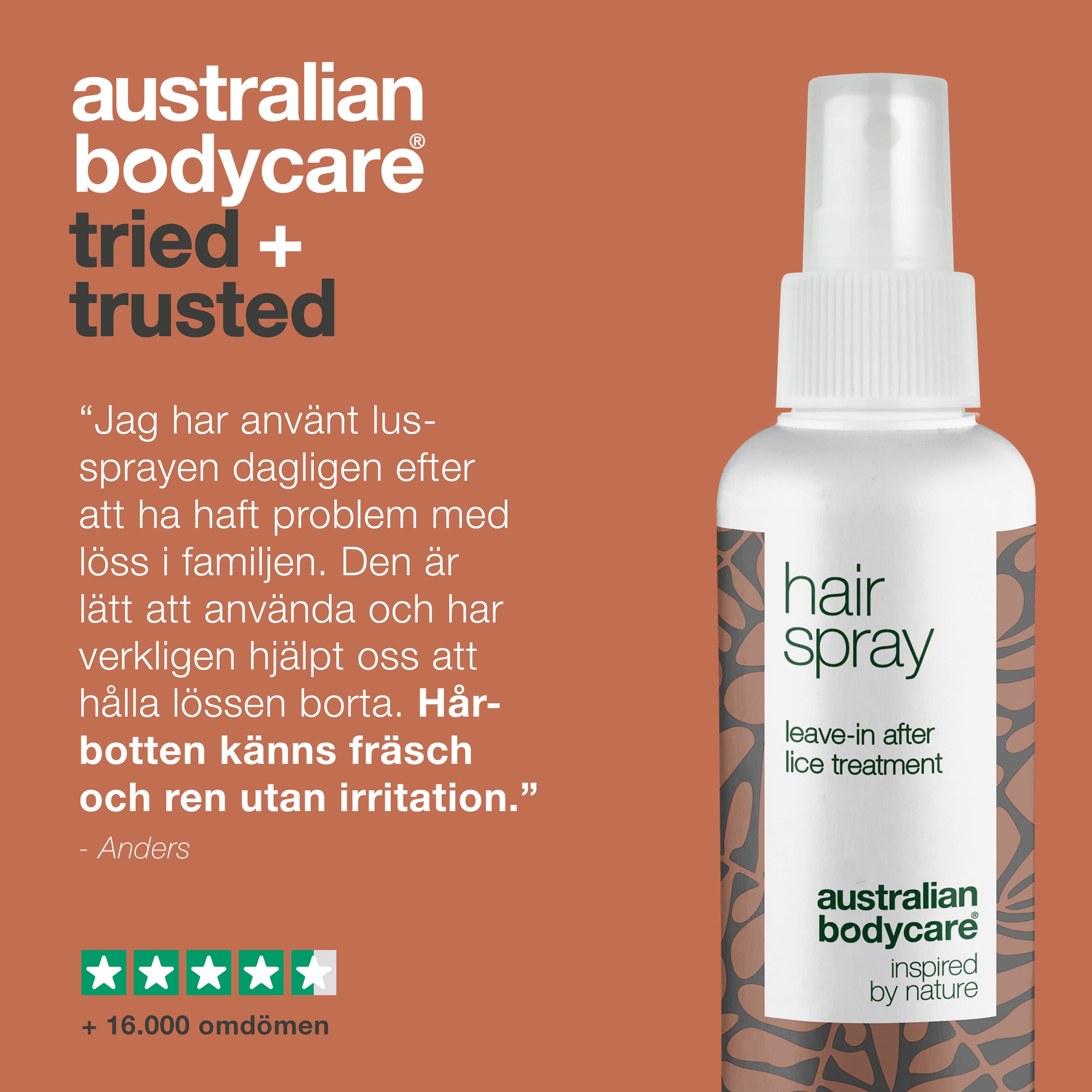 Australian Bodycare Hair Spray Lusbehandling 150 ml - produktbild 5