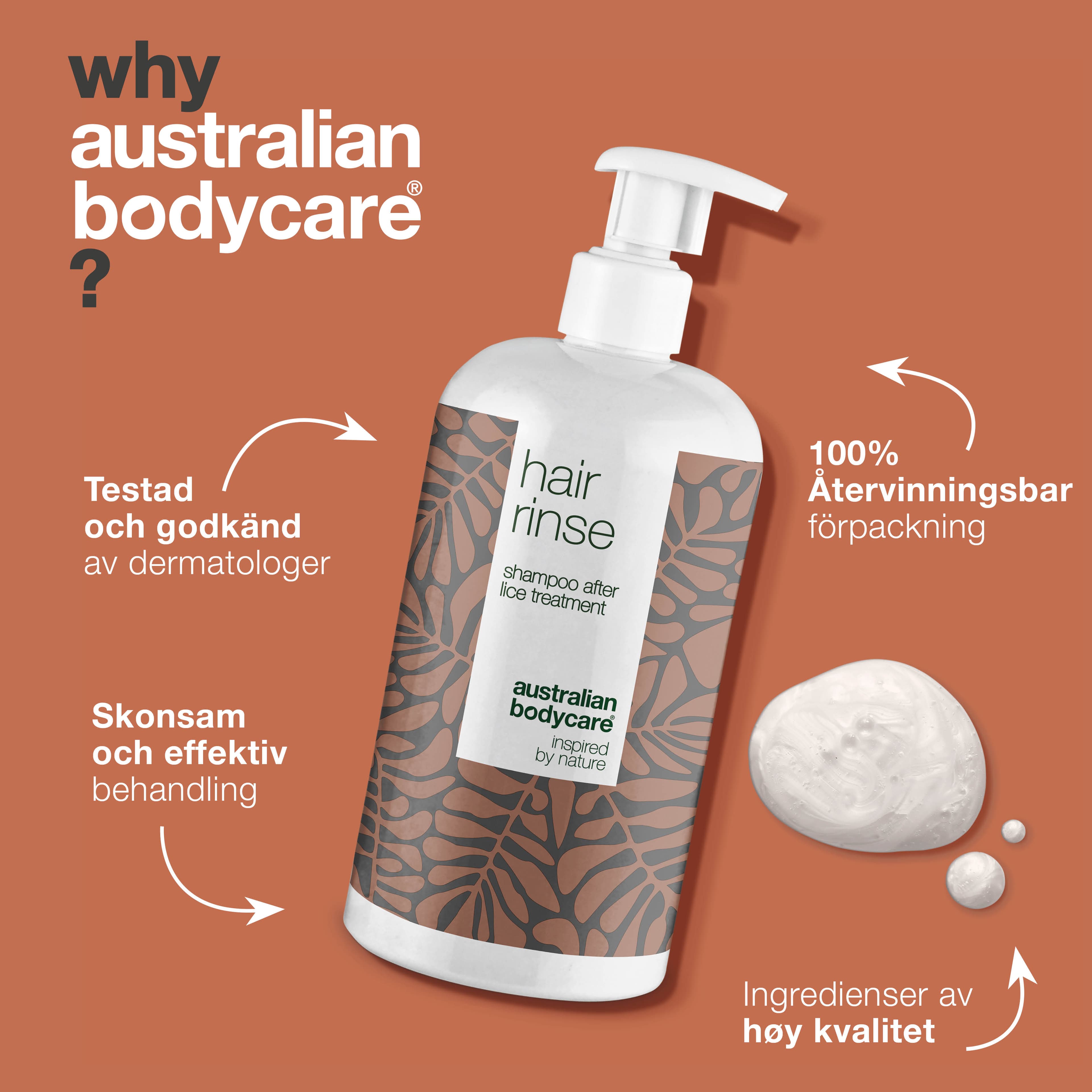 Australian Bodycare Hair Rinse Lusschampo 500 ml - produktbild 4
