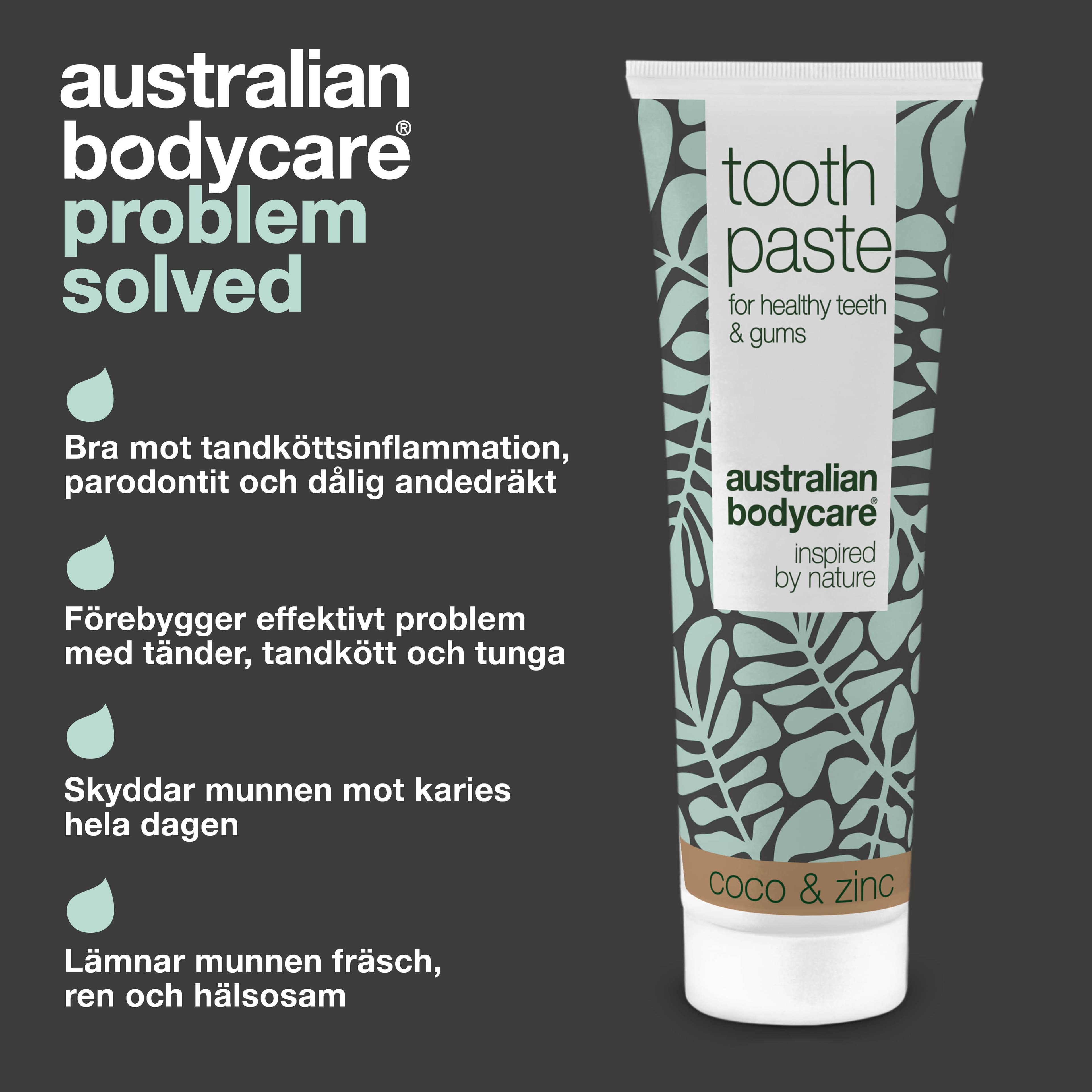 Australian Bodycare Toothpaste Coco & Zinc 75 ml - produktbild 3