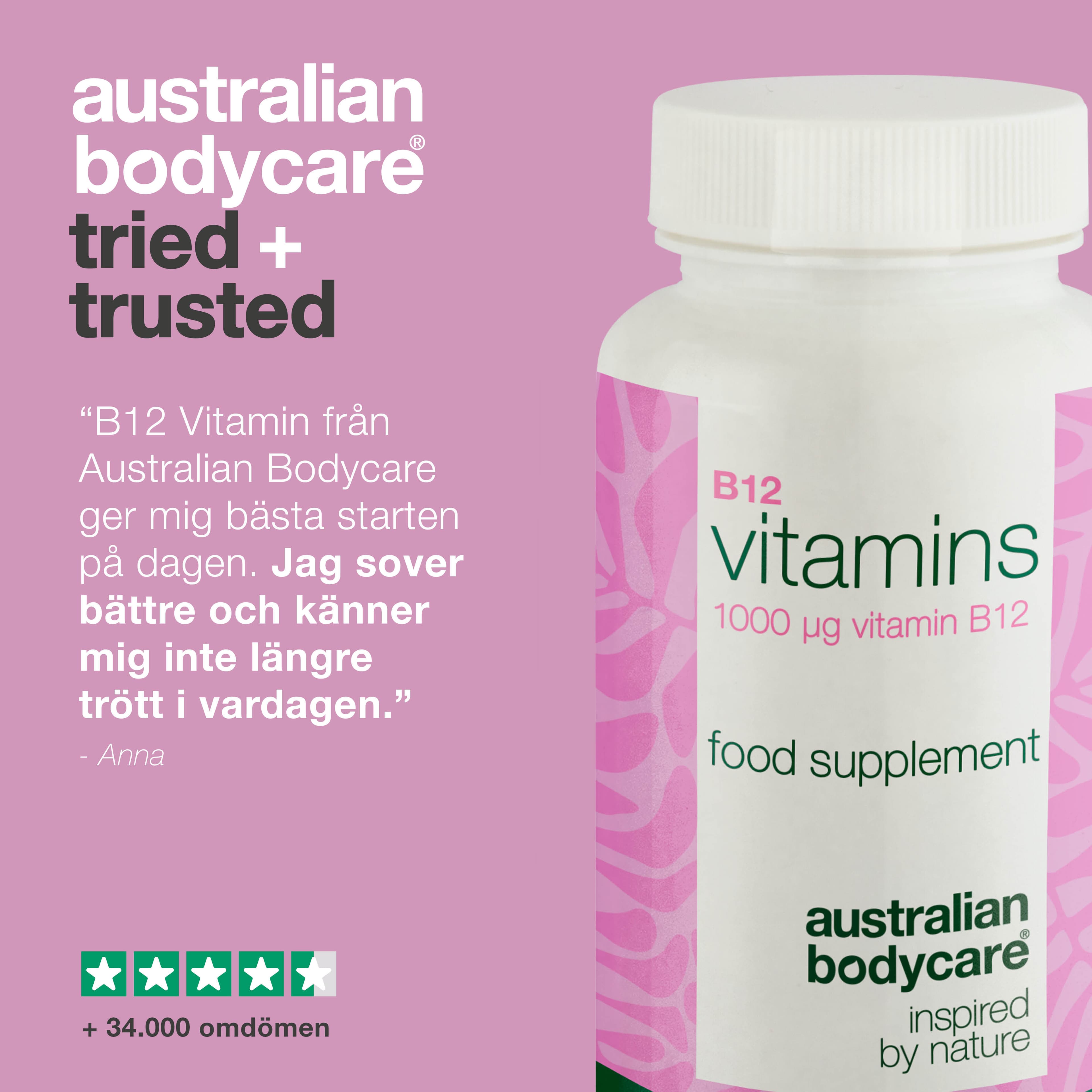 Australian Bodycare B12 Vitamins 60 kapslar 5