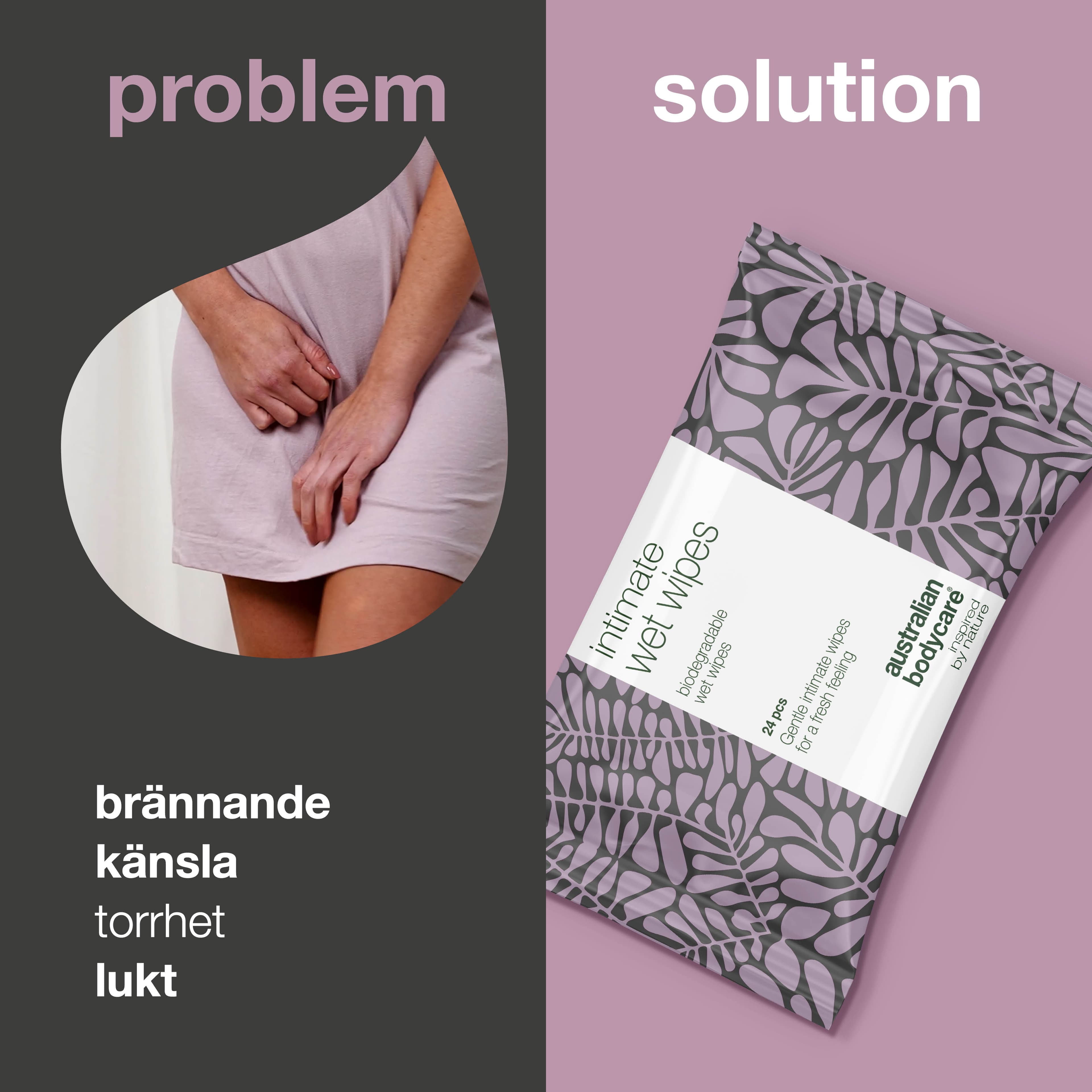 Australian Bodycare Intim Wet Wipes 24 st - produktbild 2