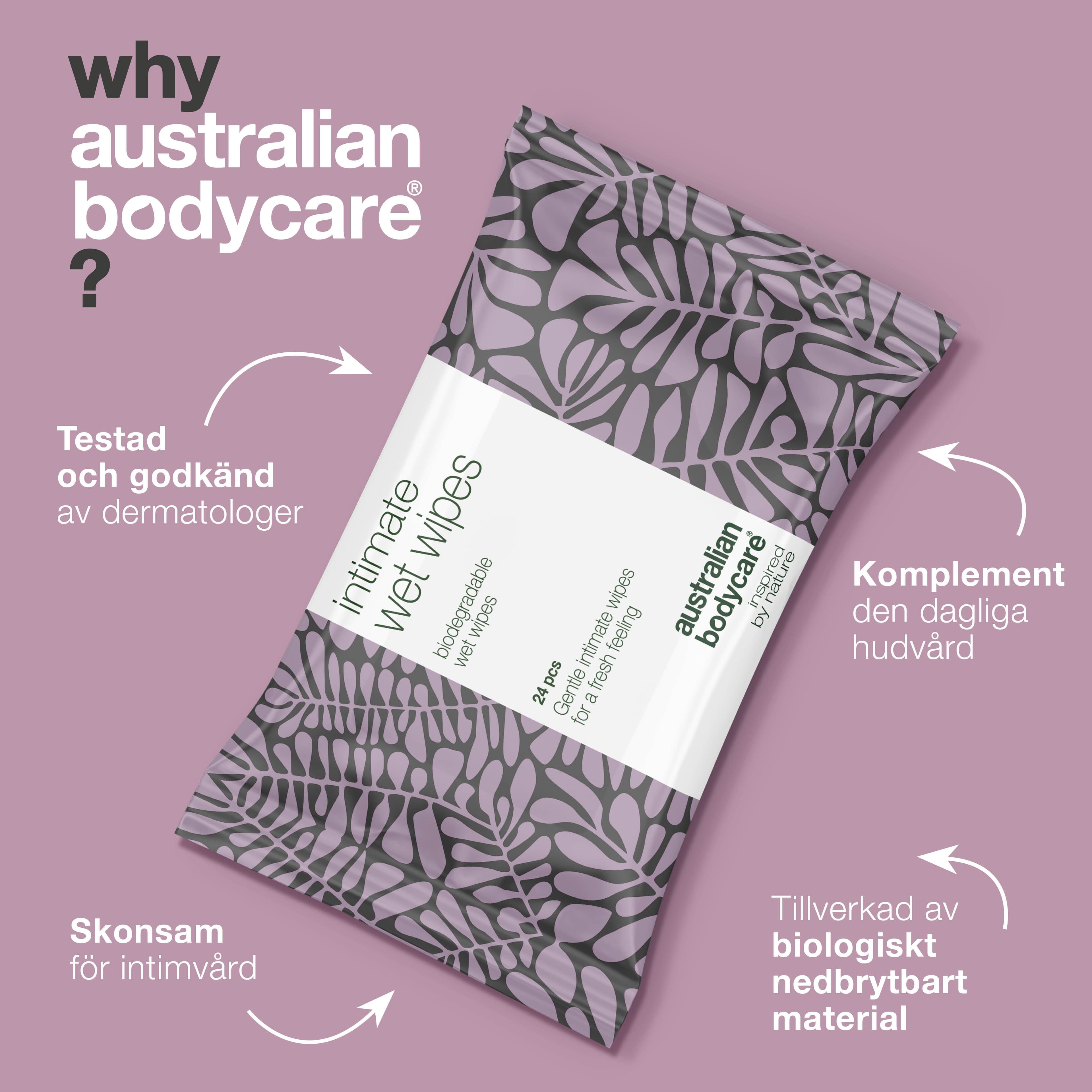 Australian Bodycare Intim Wet Wipes 24 st - produktbild 4