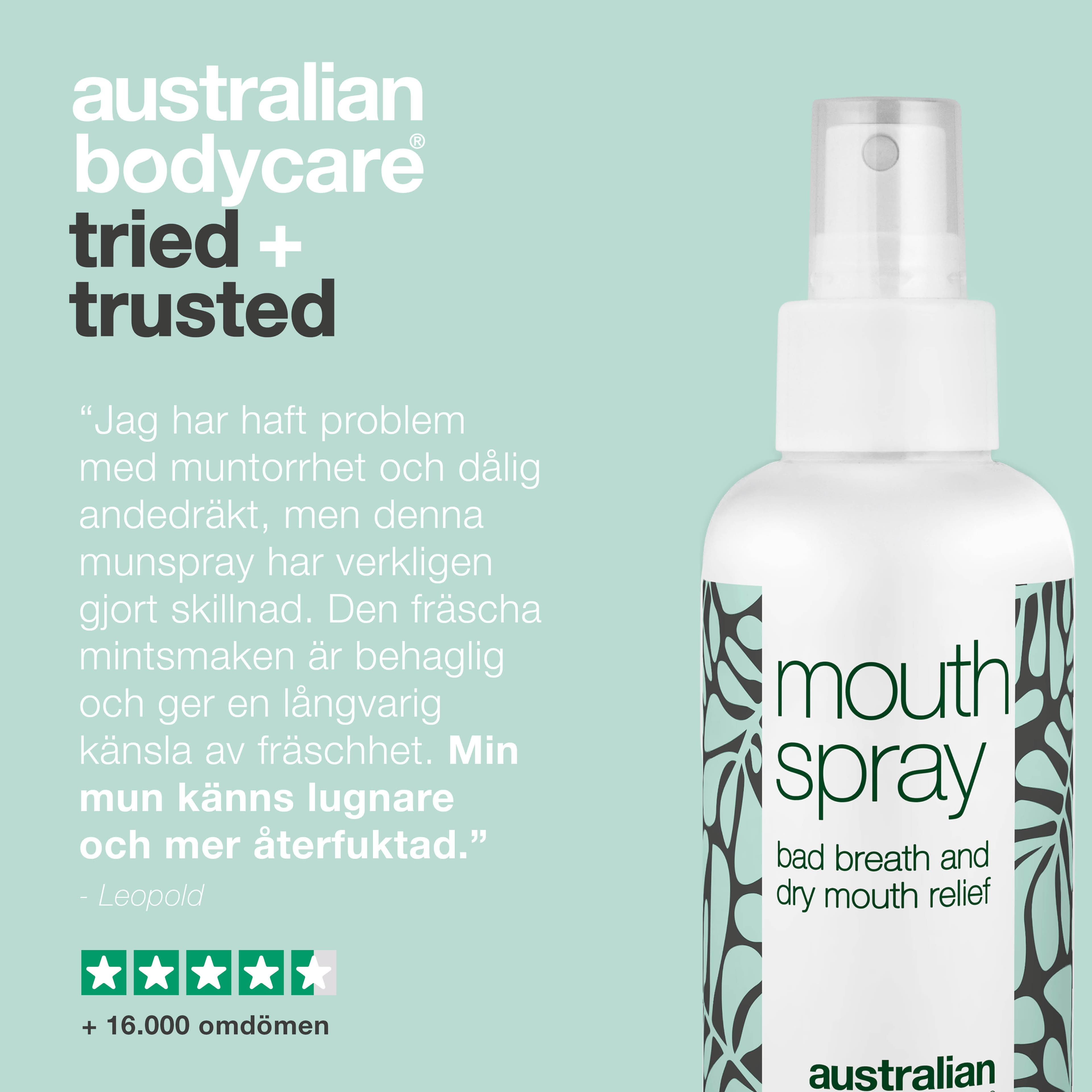 Australian Bodycare Mouth Spray with Freshmint 100 ml 5