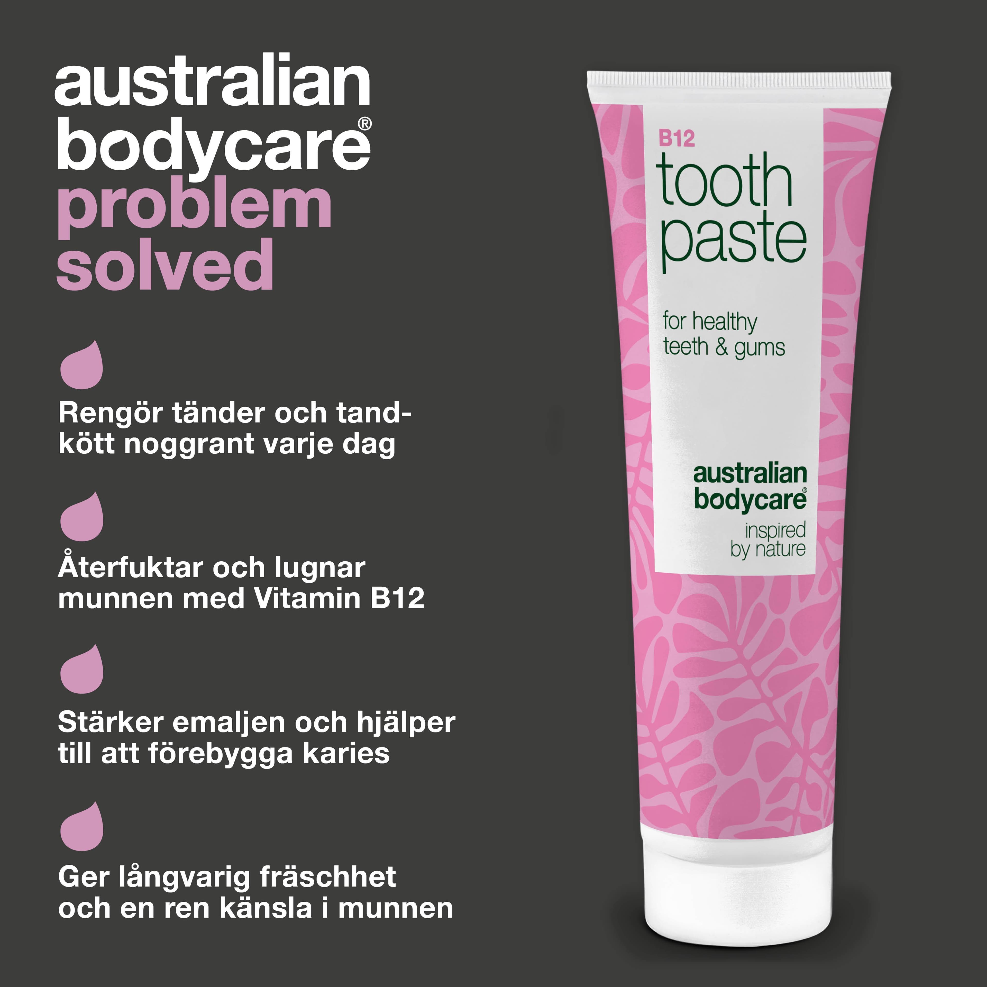 Australian Bodycare B12 Toothpaste Fresh Mint 75 ml - produktbild 3