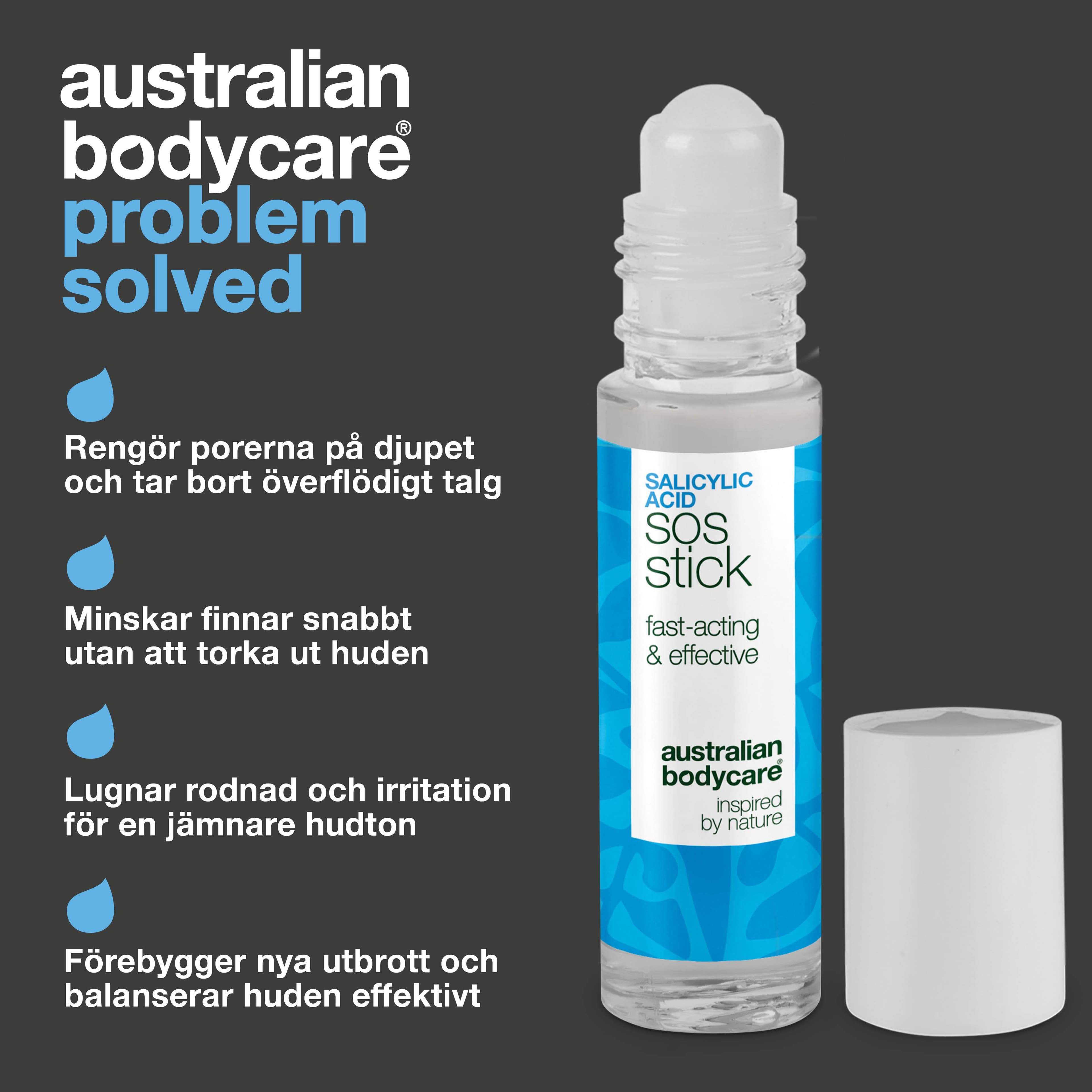 Australian Bodycare Salicylic Acid SOS Stick 9 ml - produktbild 3