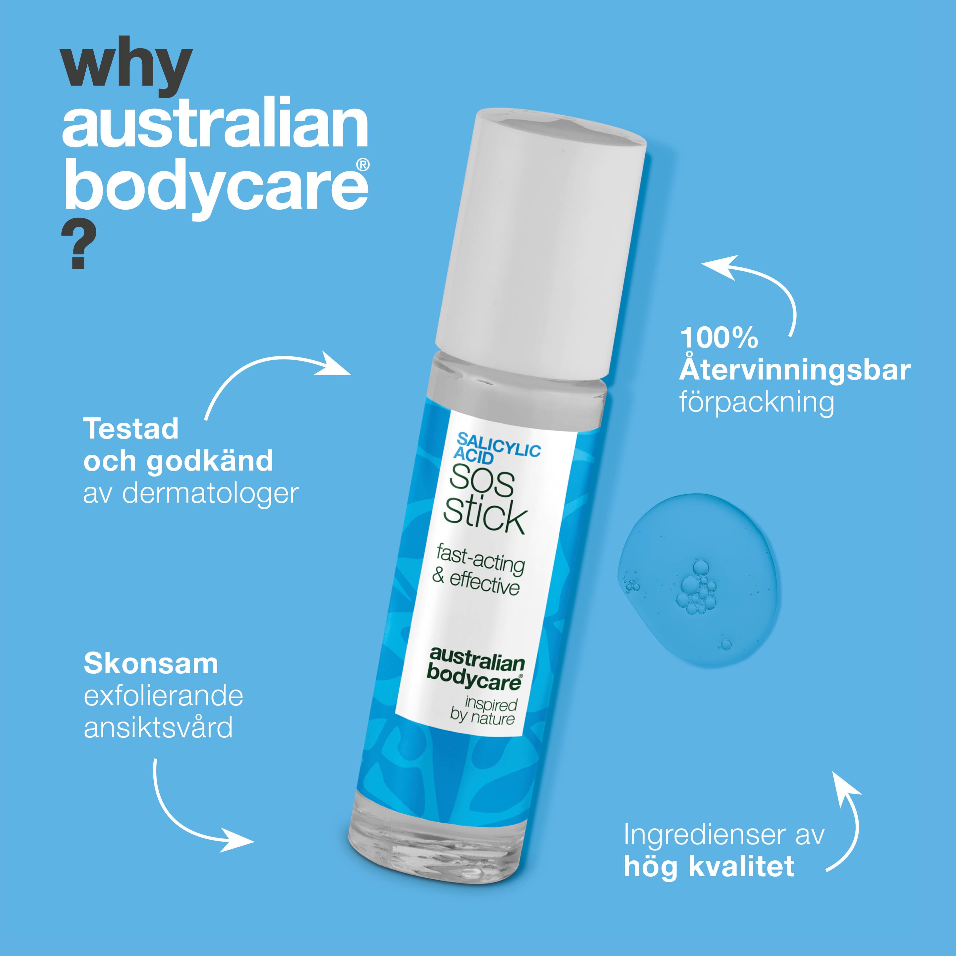 Australian Bodycare Salicylic Acid SOS Stick 9 ml - produktbild 4