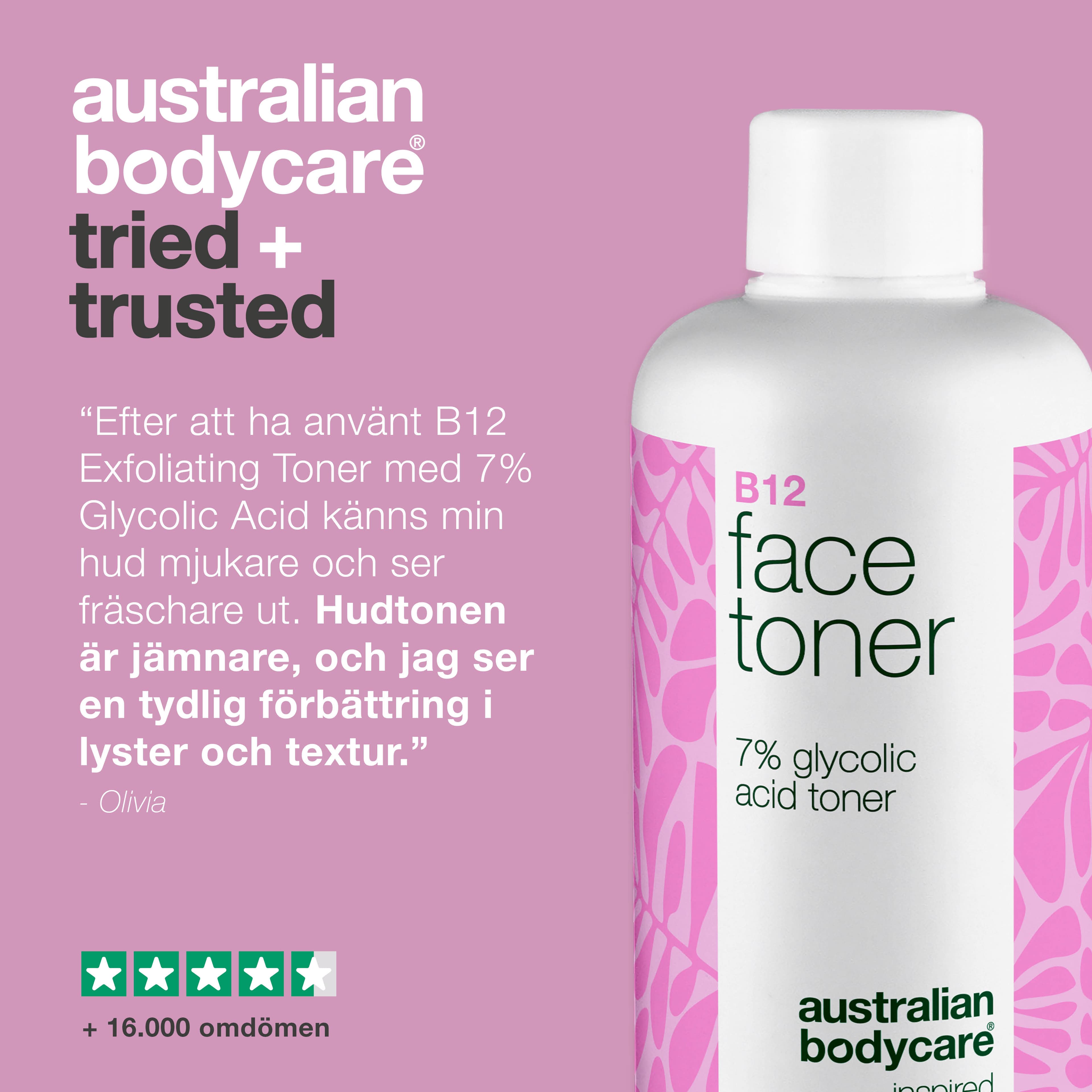 Australian Bodycare B12 Face Toner 250 ml - produktbild 5