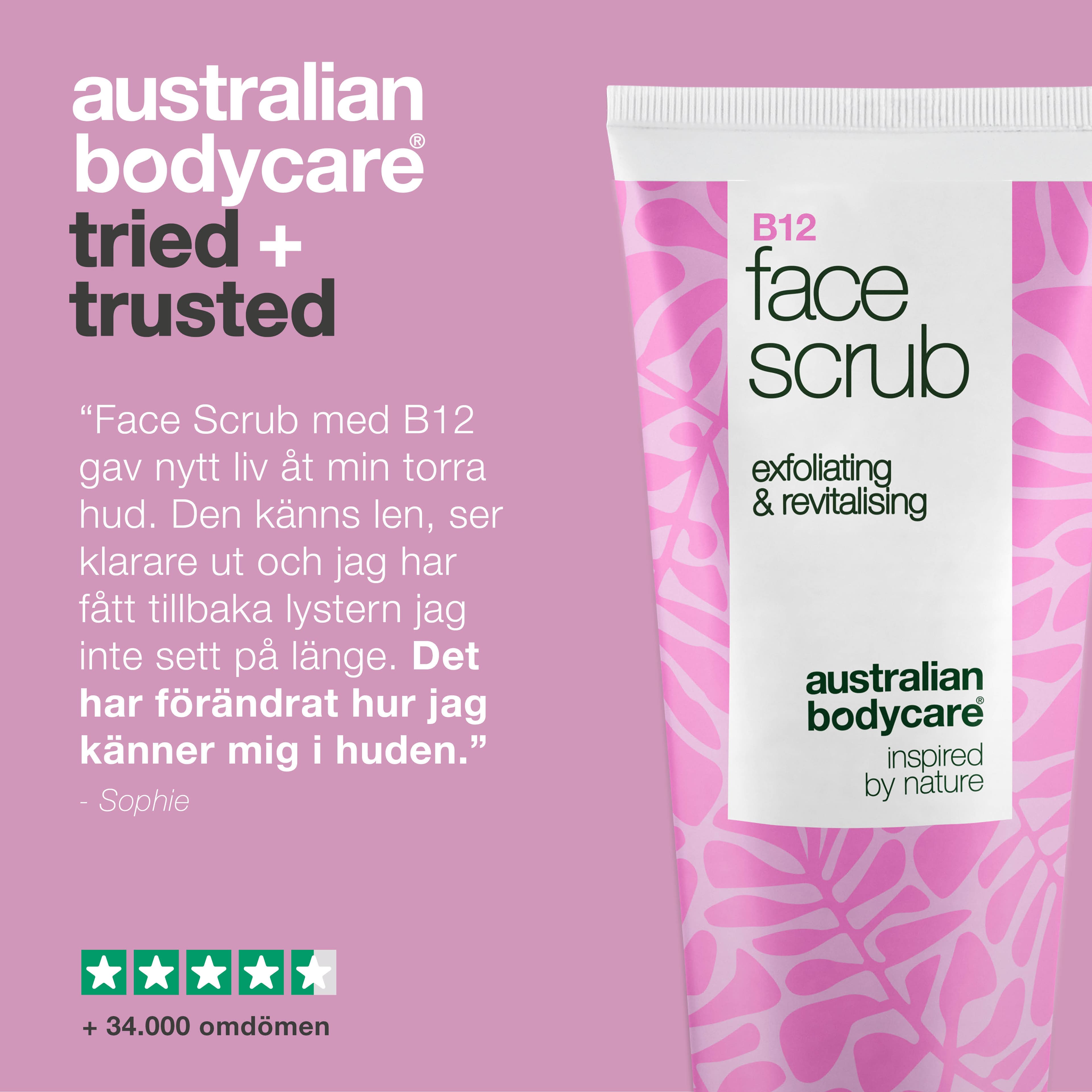 Australian Bodycare B12 Face Scrub 100 ml 5