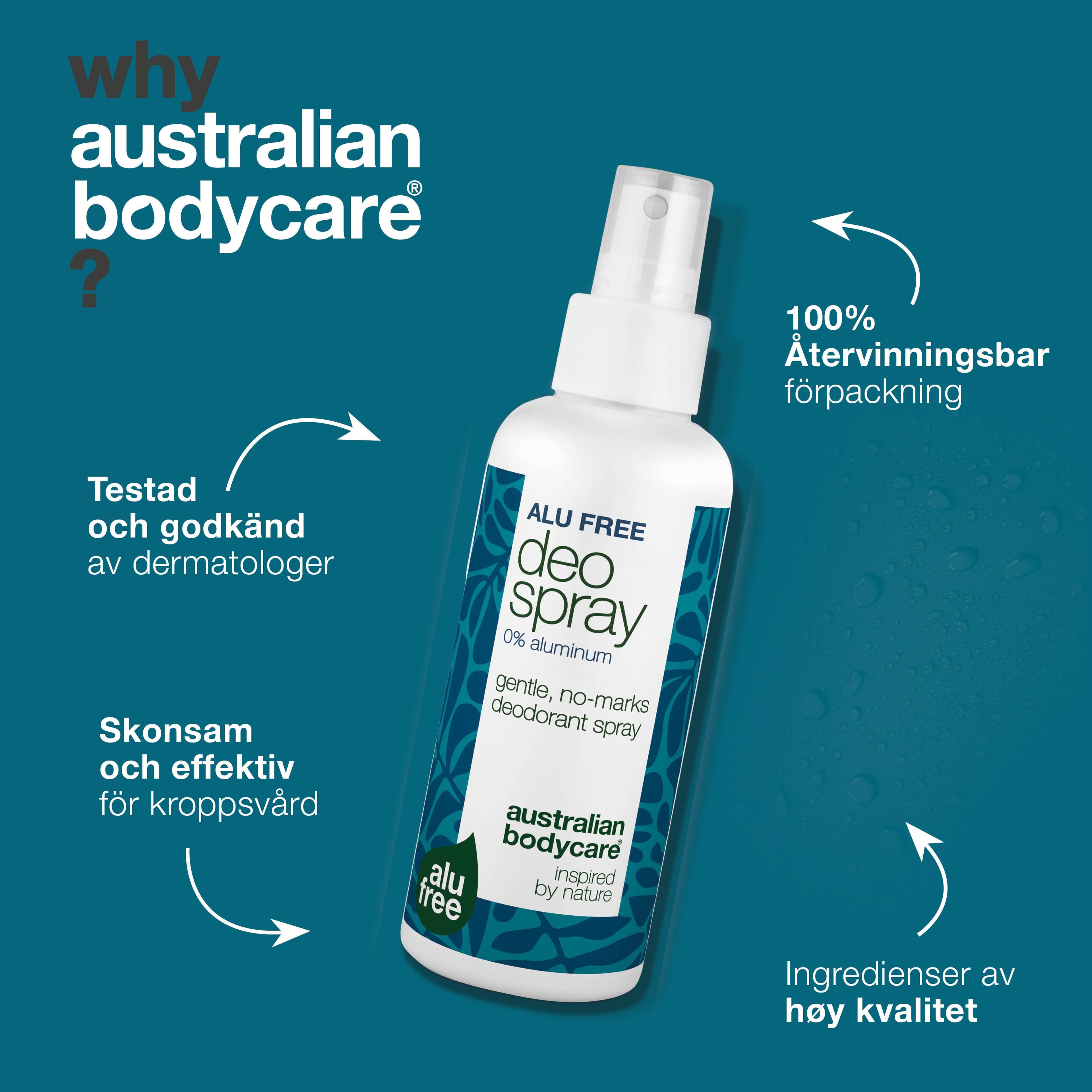 Australian Bodycare Deo Spray Aluminium Free 100 ml - produktbild 4
