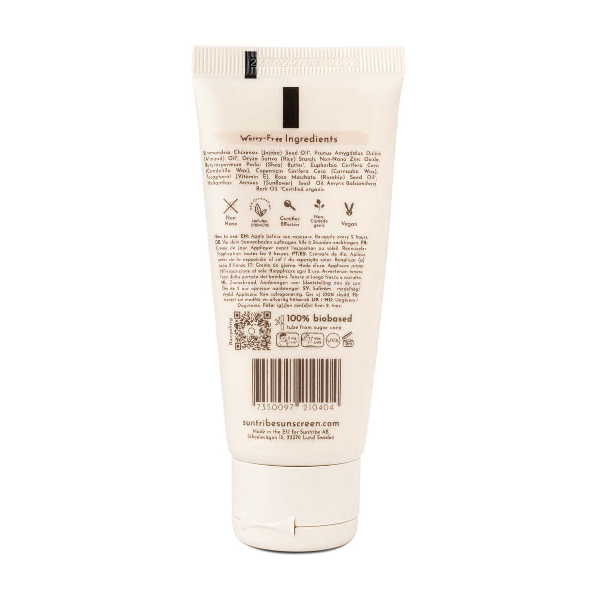 Suntribe Dagkräm med Naturliga Mineraler SPF20 Untinted 40 ml 3