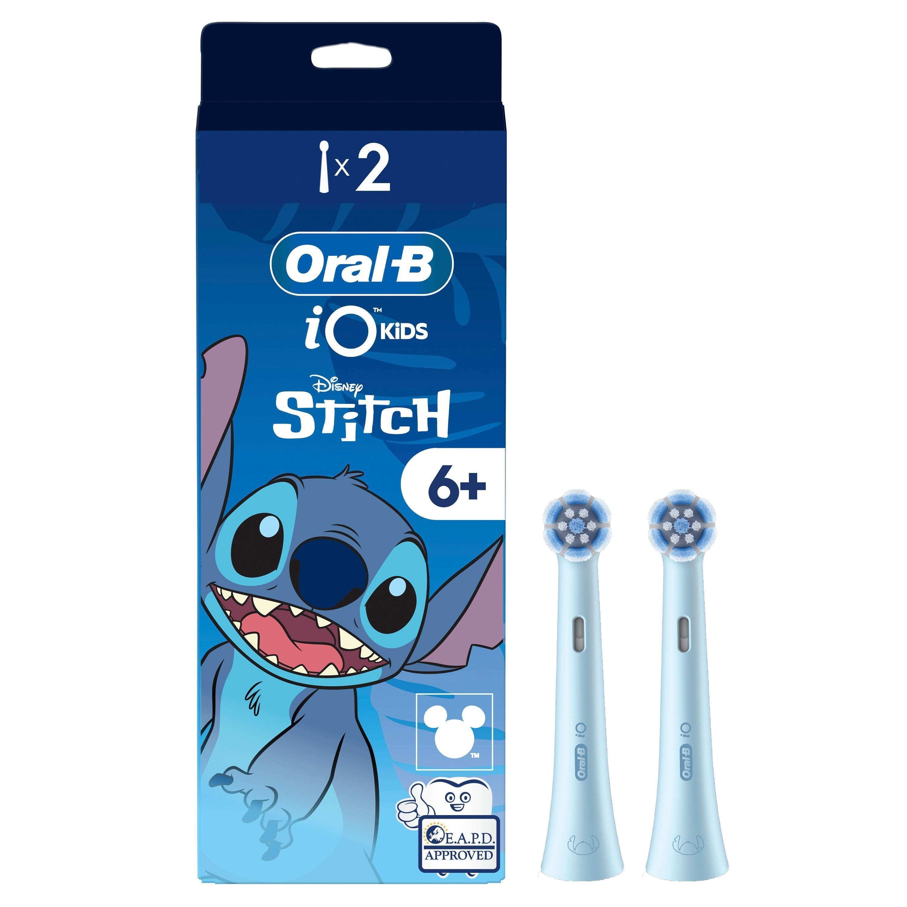 Oral-B iO Kids 6+ Disney Stitch Tandborsthuvuden Refill 2 st