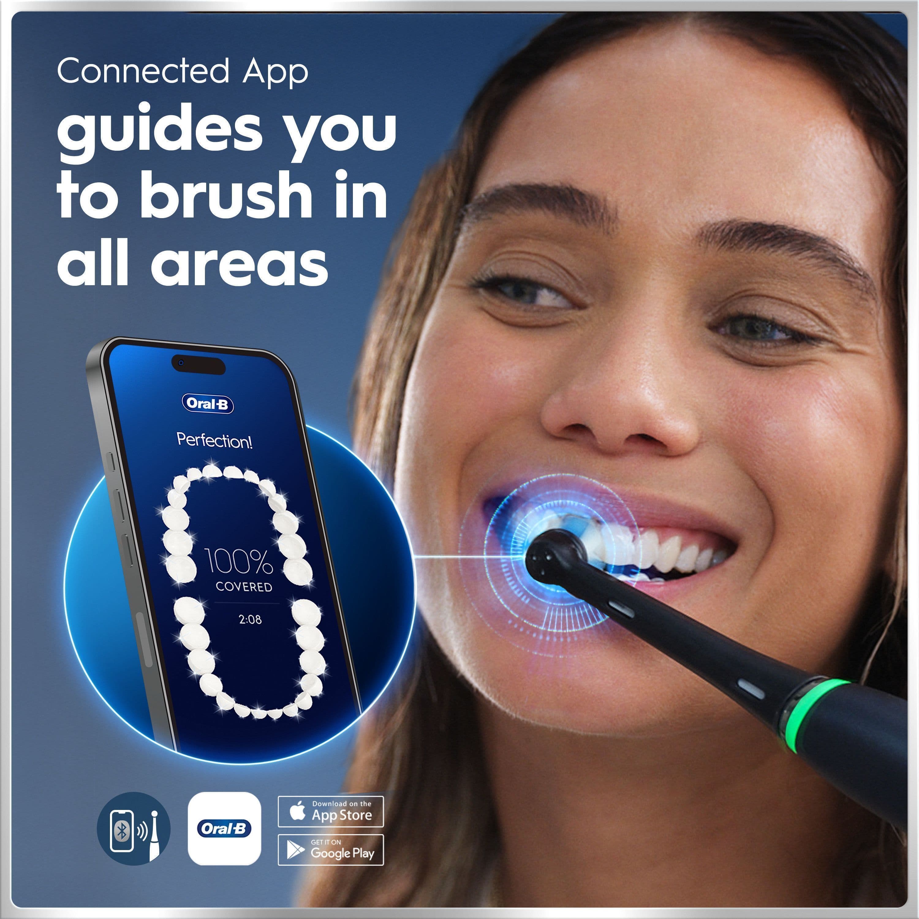 Oral-B iO 6 Eltandborstar Duo-pack Svart & Rosa med Resefodral - produktbild 2