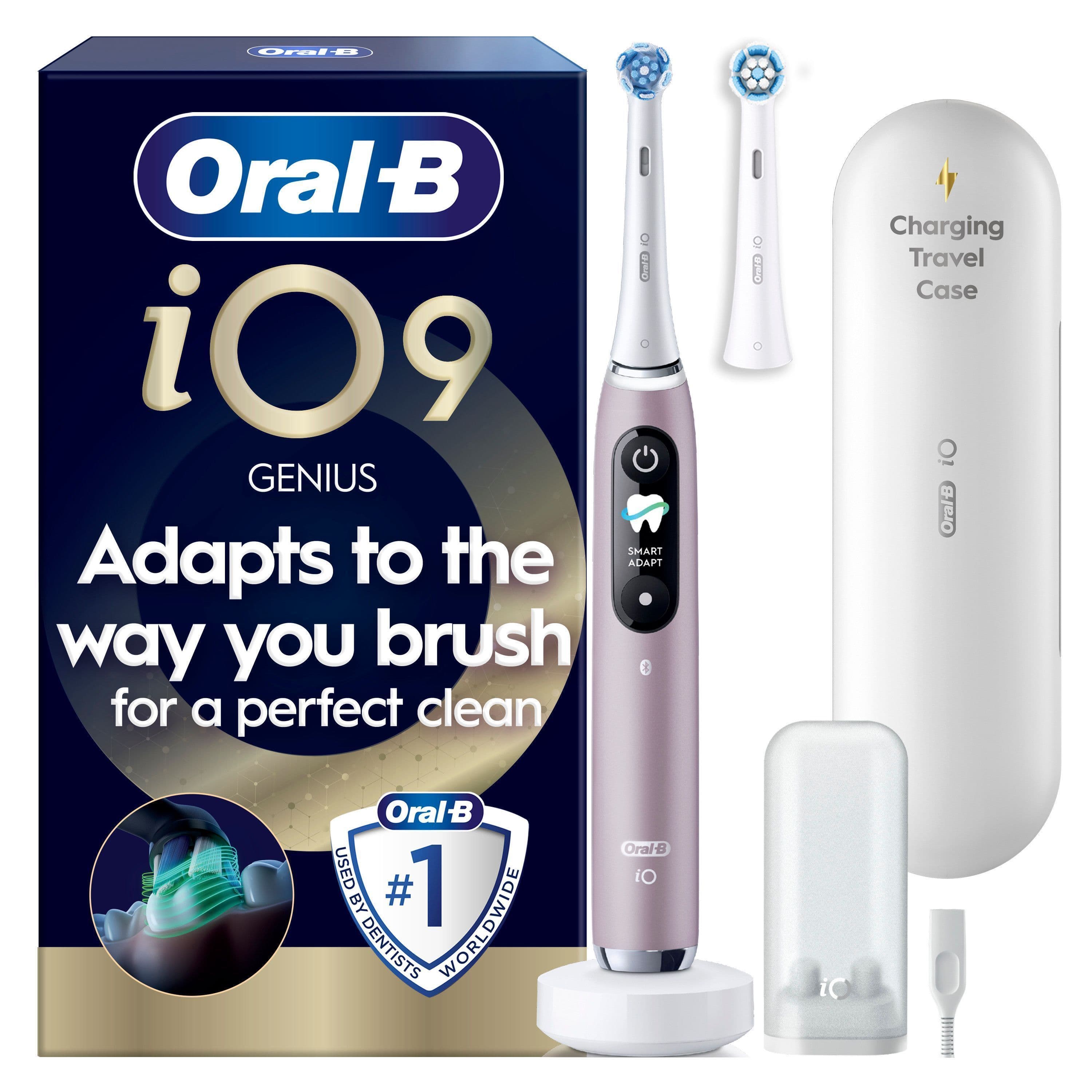 Oral-B iO 9 Eltandborste Rosa med tillbehör